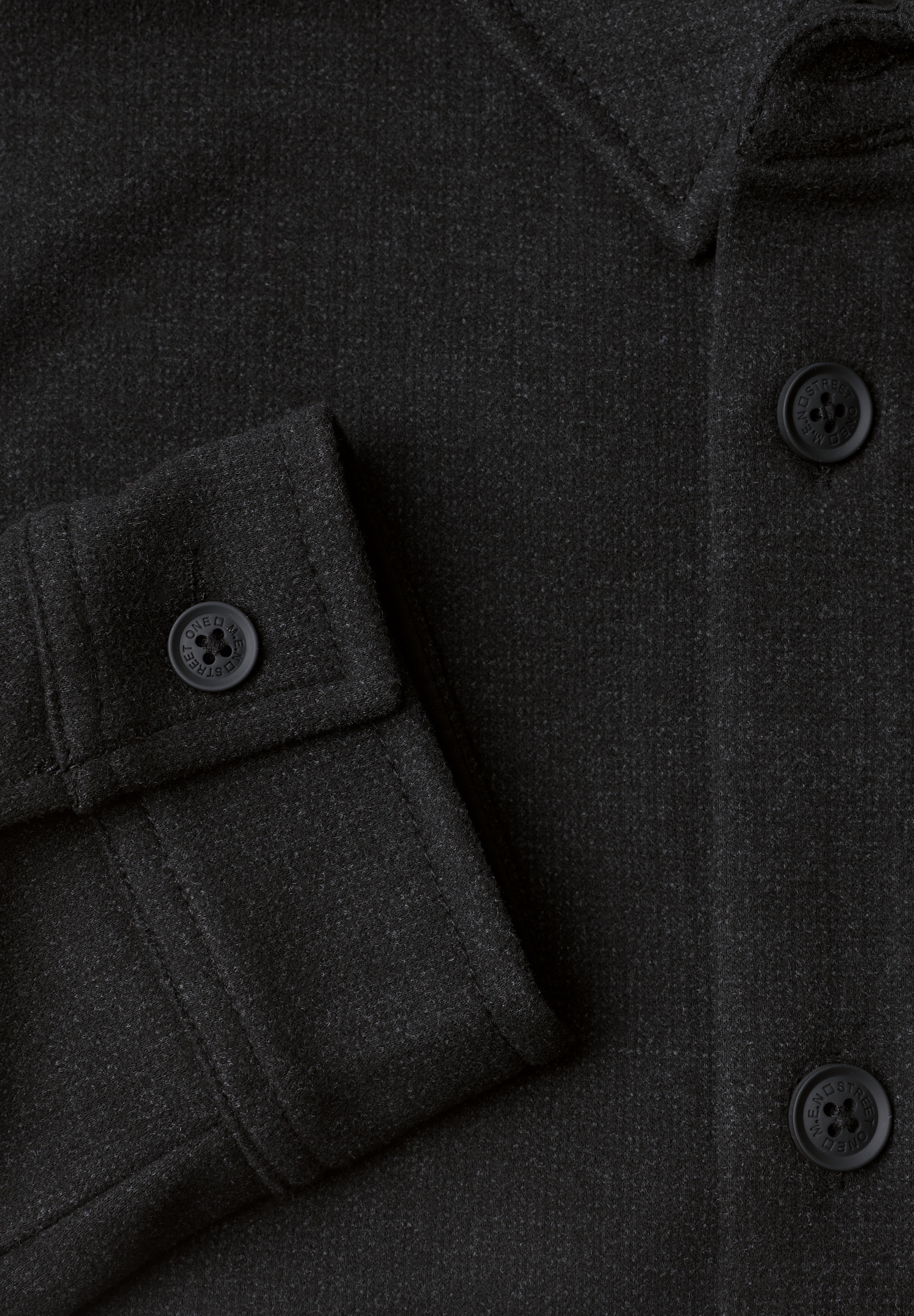 STREET ONE MEN Kurzjacke ohne Kapuze aus softem Materialmix