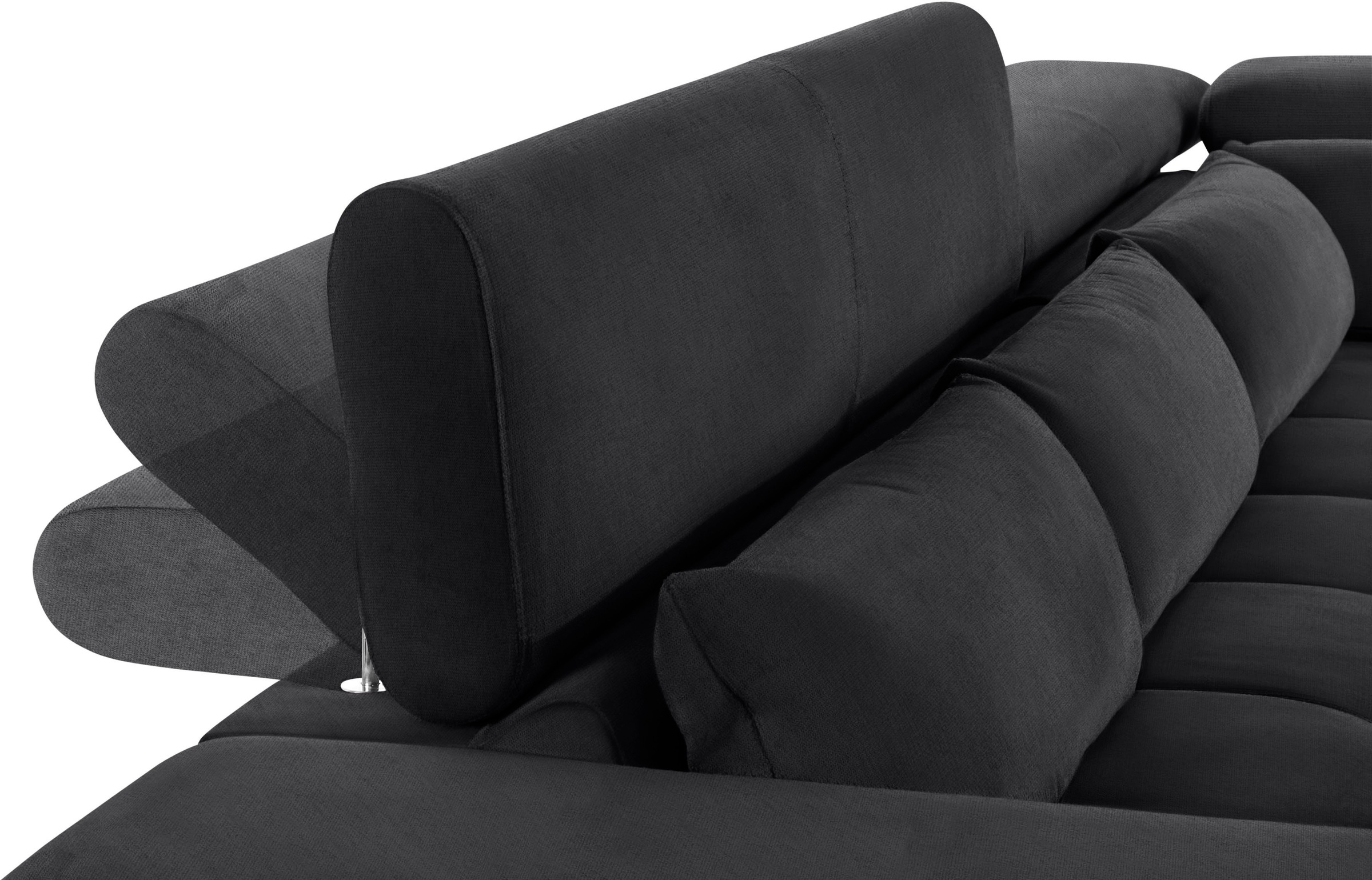 COTTA Ecksofa »Orion L-Form«, mit Kopfteilverstellung & 5 Nierenkissen