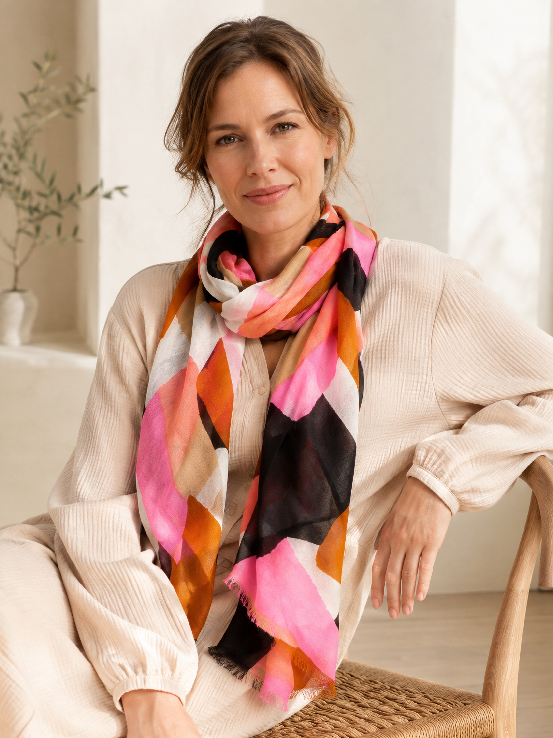 COLLEZIONE ALESSANDRO Modeschal »Keo« 1 Stk. mit tollen Farben und Formen