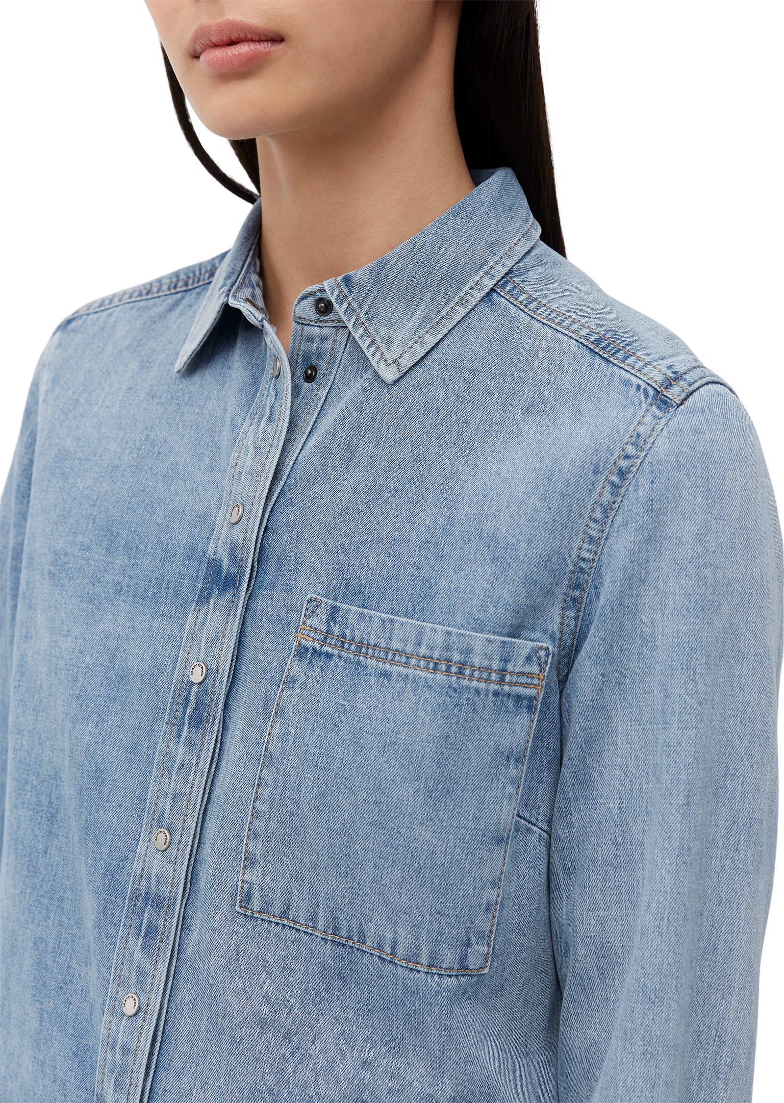 Marc O'Polo Jeansbluse »aus reiner Baumwolle«