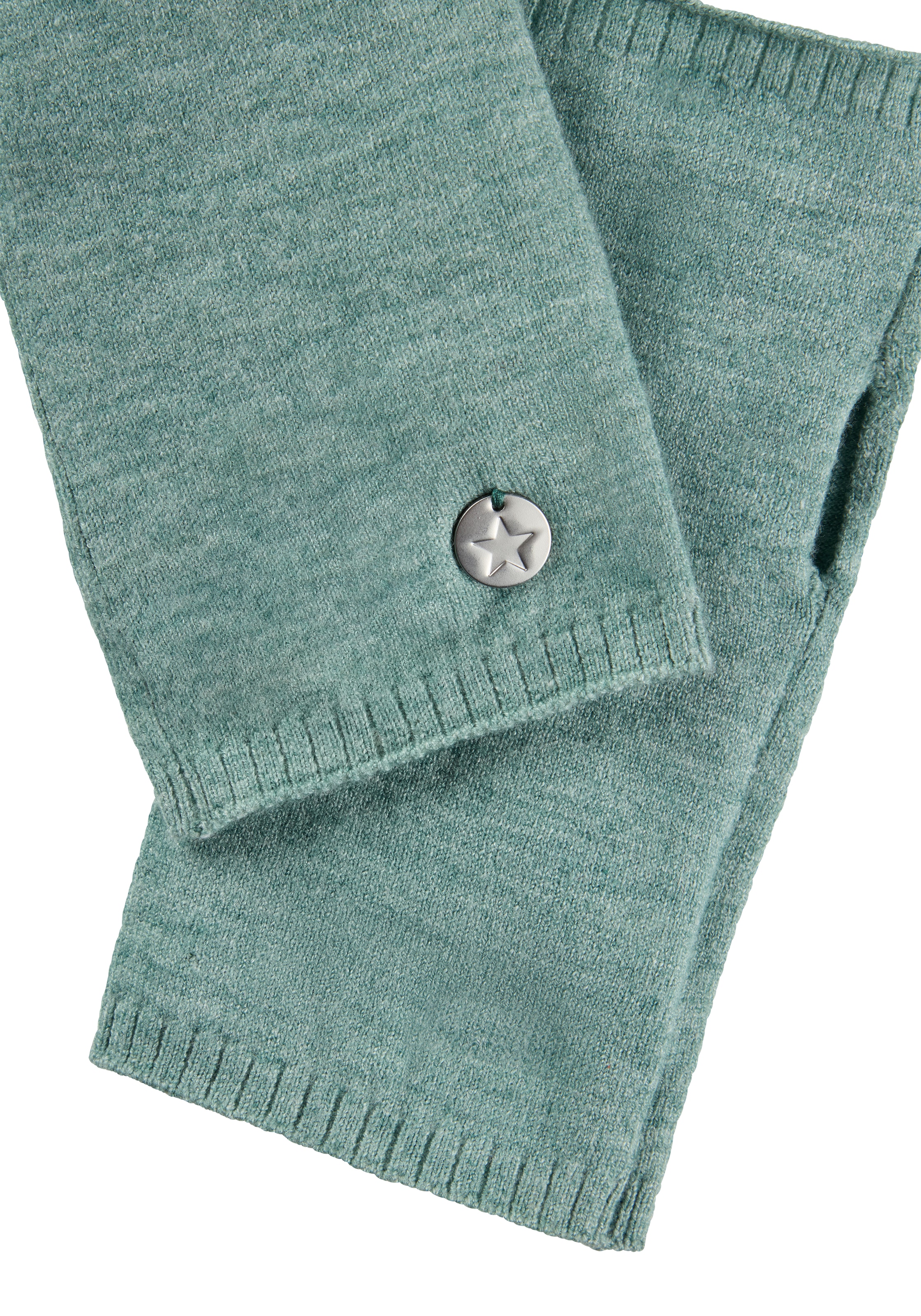 Laura Scott Armstulpen 2 Stk. aus kuscheligem Strick mit süßem Metall-Badge - NEW