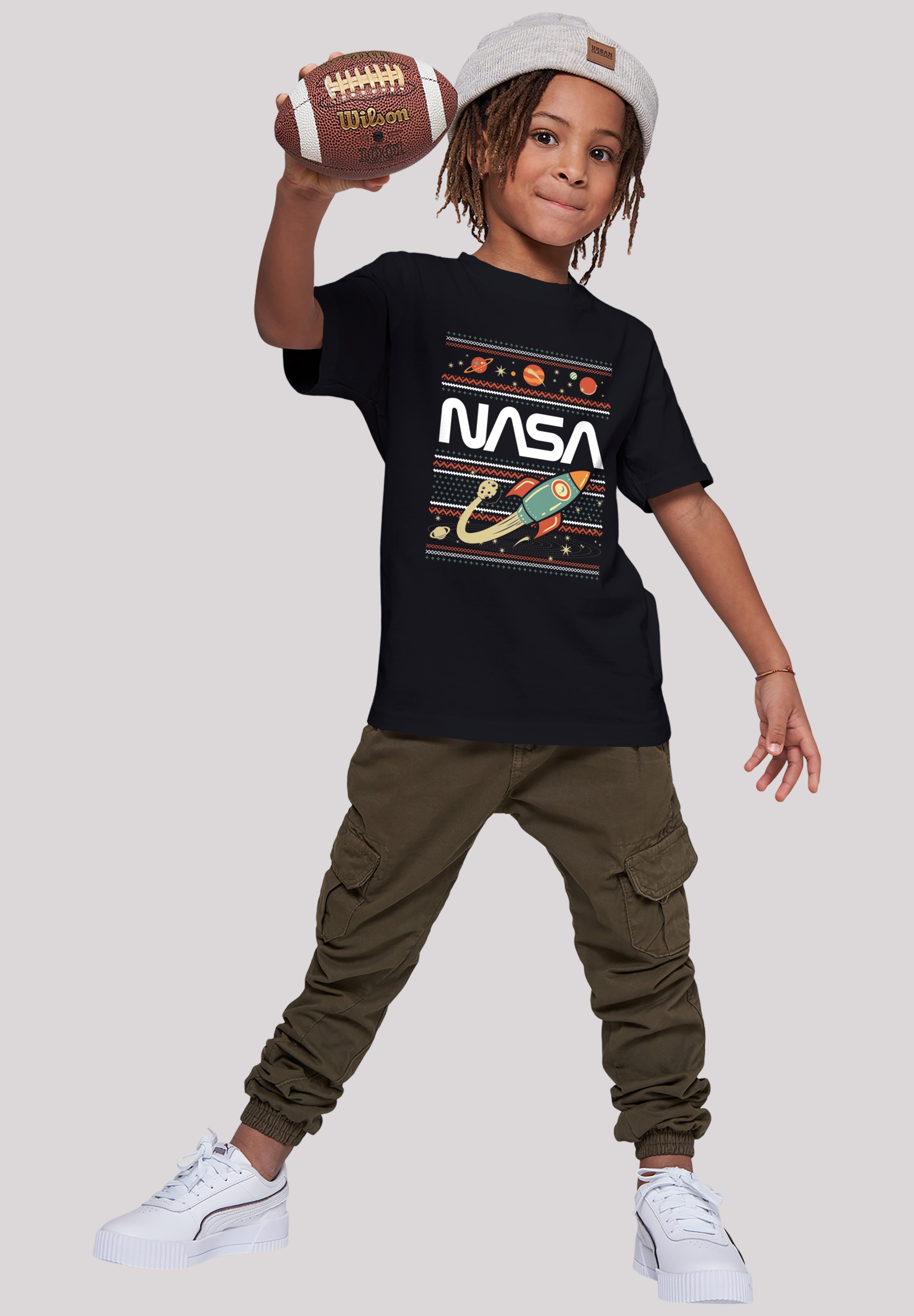 Fair BAUR T-Shirt Kinder,Premium Mädchen,Bedruckt Isle«, F4NT4STIC »NASA bestellen Unisex Merch,Jungen, |