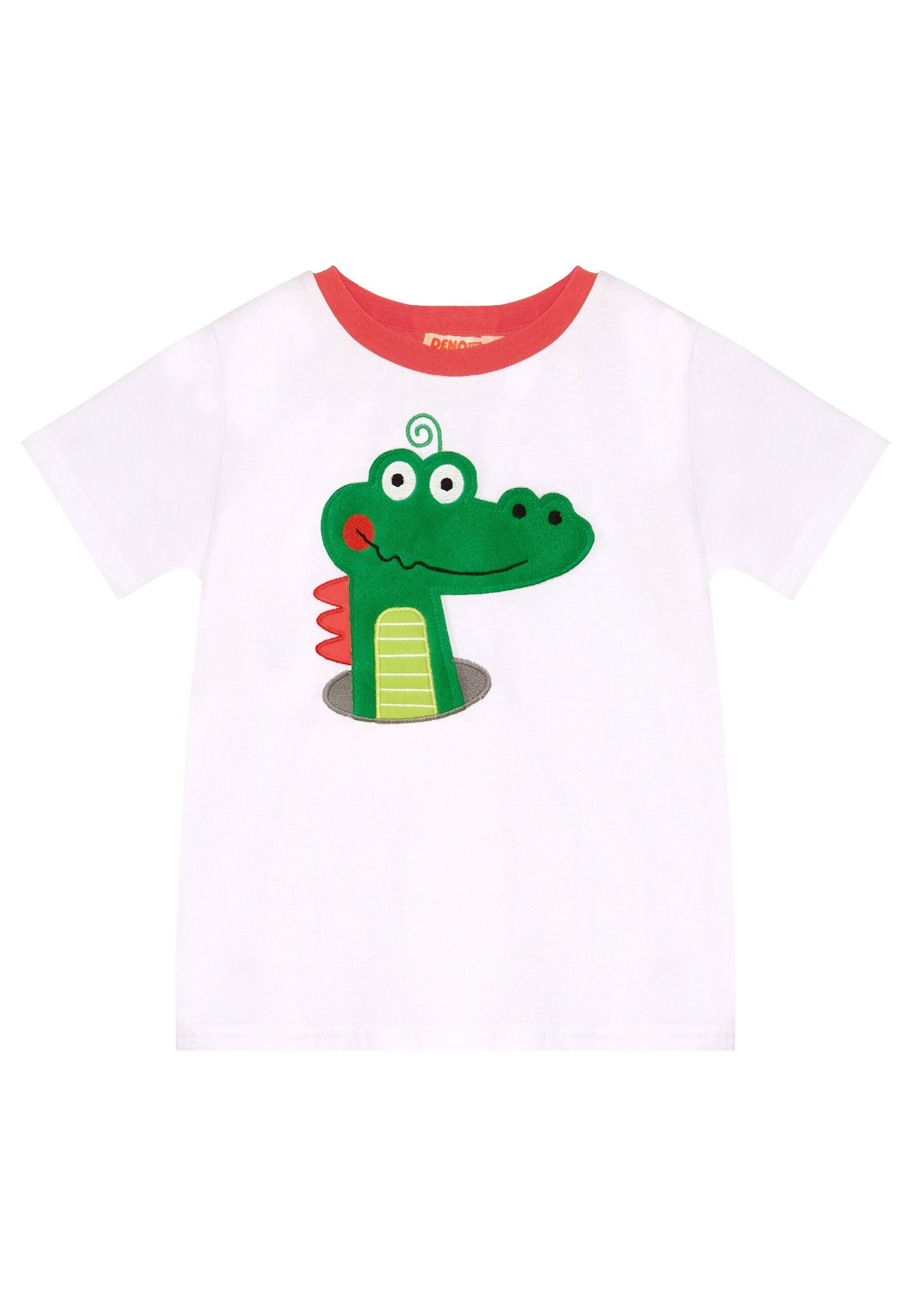 Denokids Hausanzug »Crocodile«, (2 tlg.), mit Krokodil-Applikation