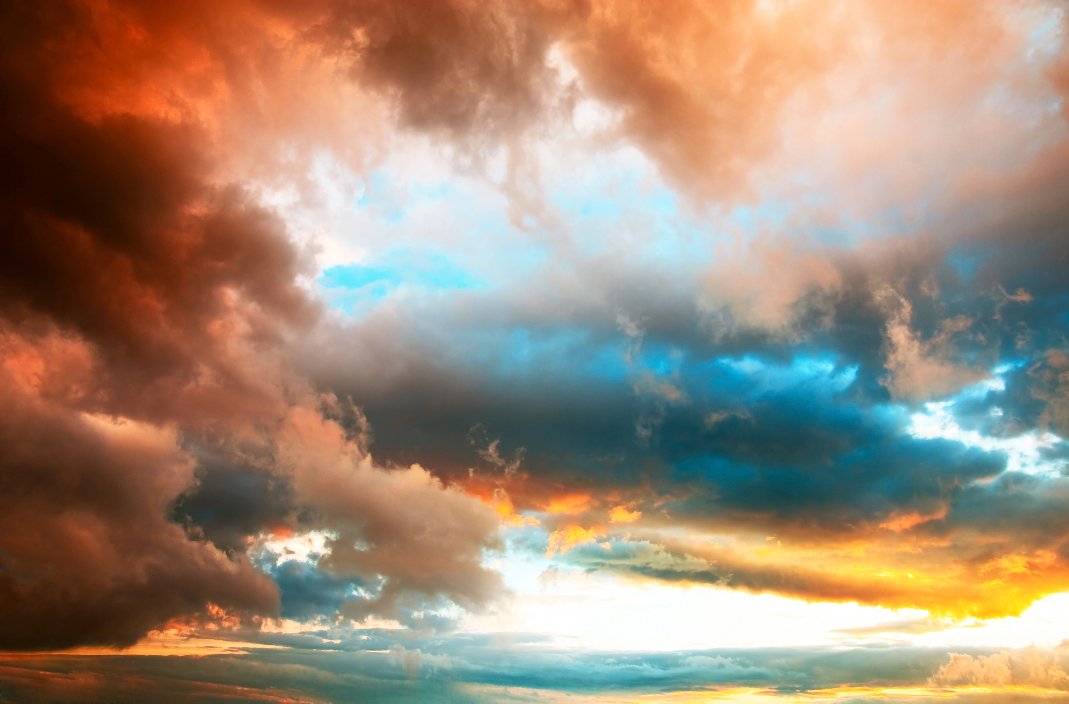 Papermoon Fototapete "Dramatic Sunset" glatt