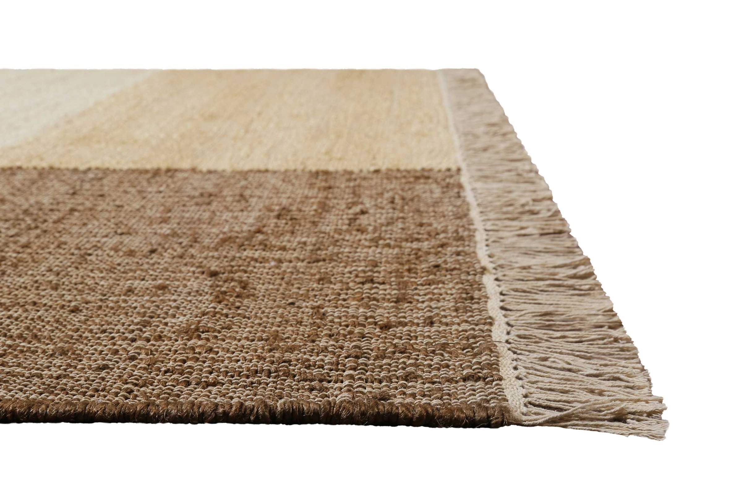 Thumbnail - Green Looop Teppich "Valentin GL-82301", rechteckig, 4 mm Höhe, Naturfaser Teppich aus 80% Jute 20% Baumwolle, mit Frans...