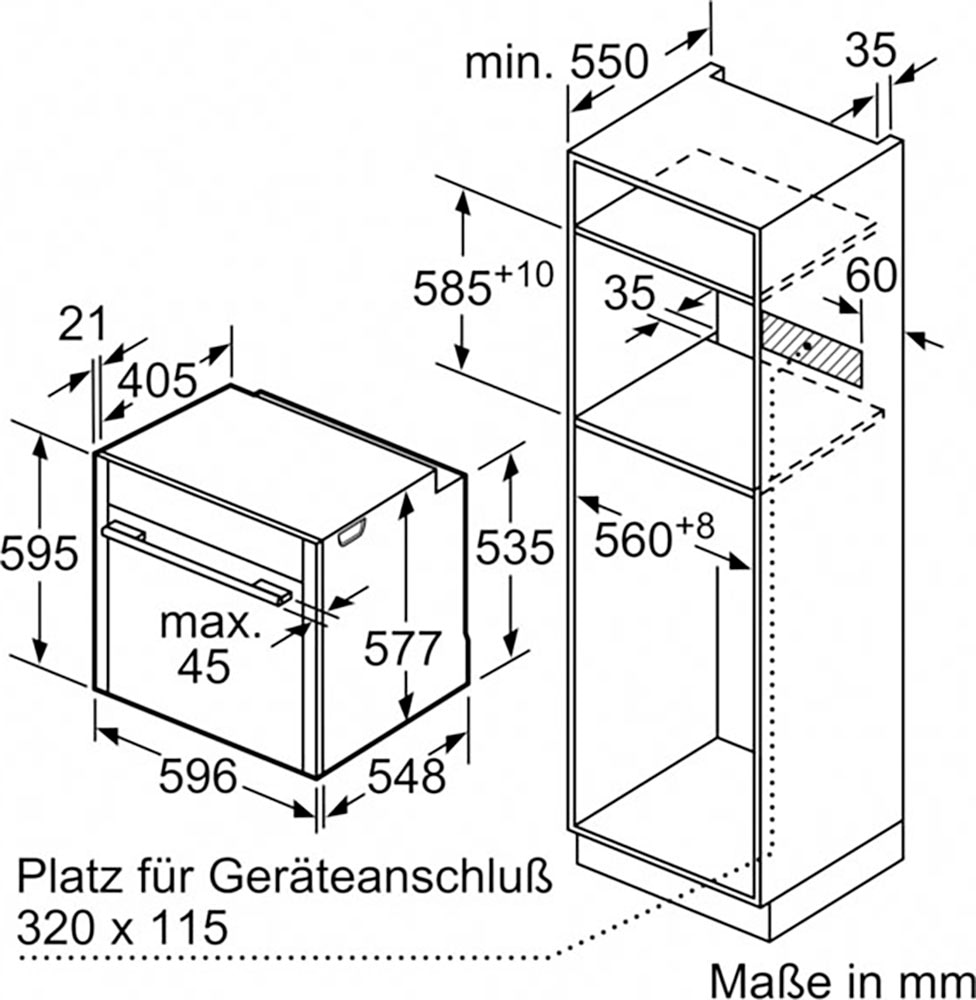 NEFF Einbaubackofen N 90 »B24FS33N0«, mit Teleskopauszug nachrüstbar, ecoClean