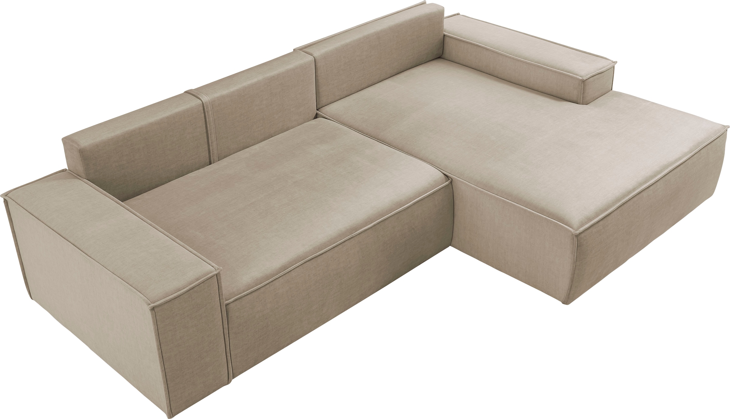 Ecksofa SHERWOOD Schlafsofa, mit Bettkasten, Cord-Bezug