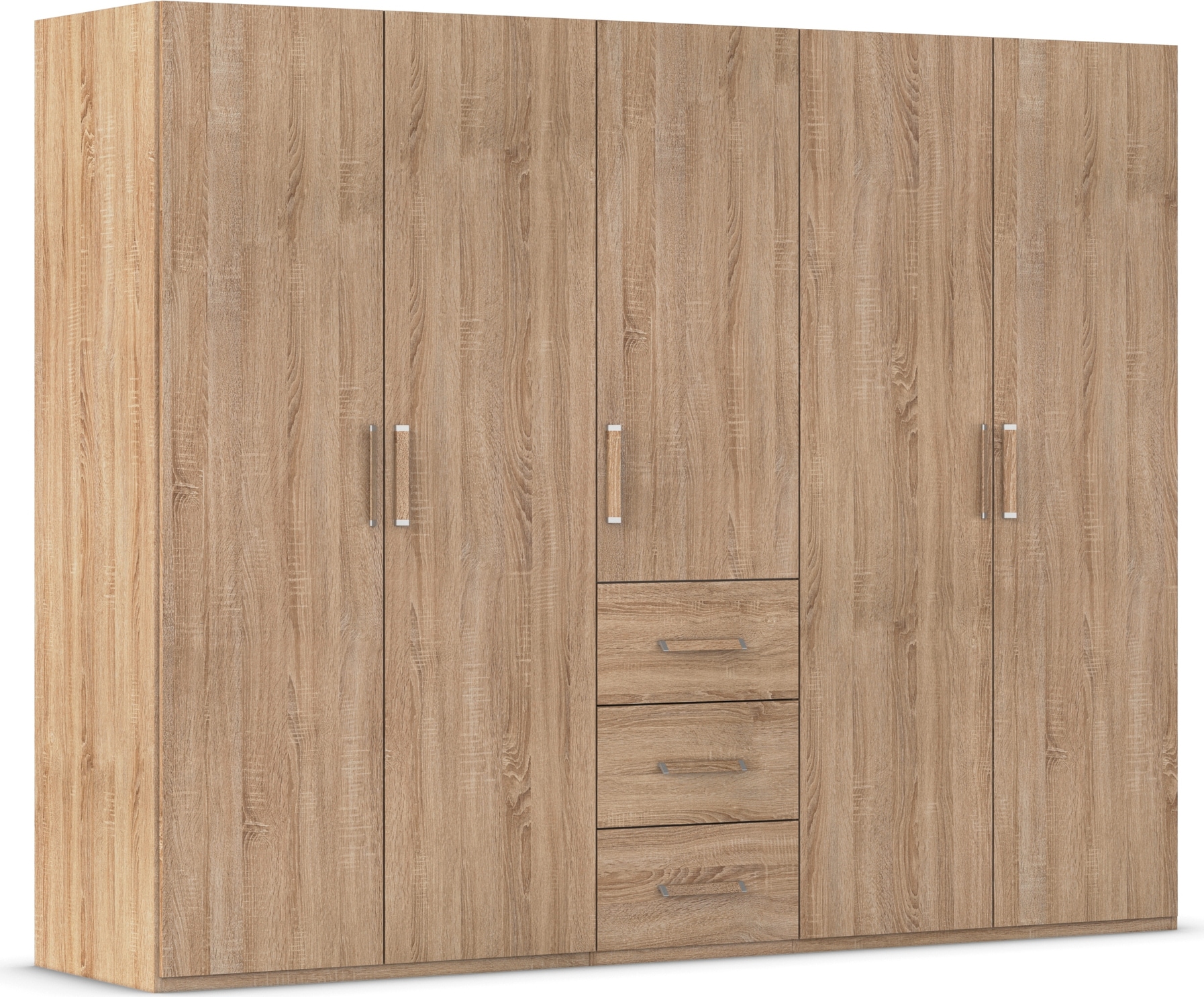 rauch Drehtürenschrank "Kleiderschrank Schrank Garderobe Schlafzimmerschrank EVELYN" in 2 Höhen 197 oder 210 cm erhältlich, inkl. SOFT-CLOSE-FUNKTION, in elegantem Stil mit Schubladen 3 Breiten und 2 Höhen MADE IN GERMANY