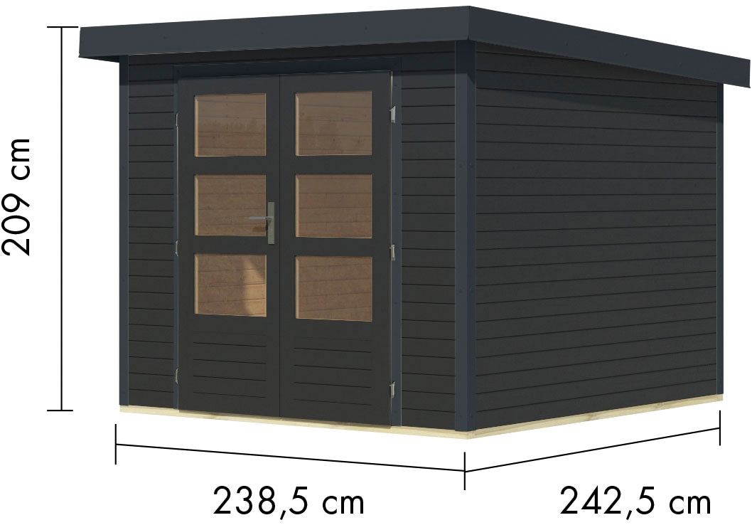 Karibu Gartenhaus »Jupiter 3,5 C«, in verschiedenen Farben