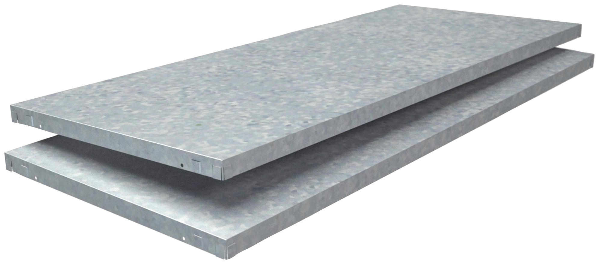SCHULTE Regalwelt Regalelement "Stecksystem-Fachboden PowerMax", 2 Stück verzinkt, 1200x500 mm