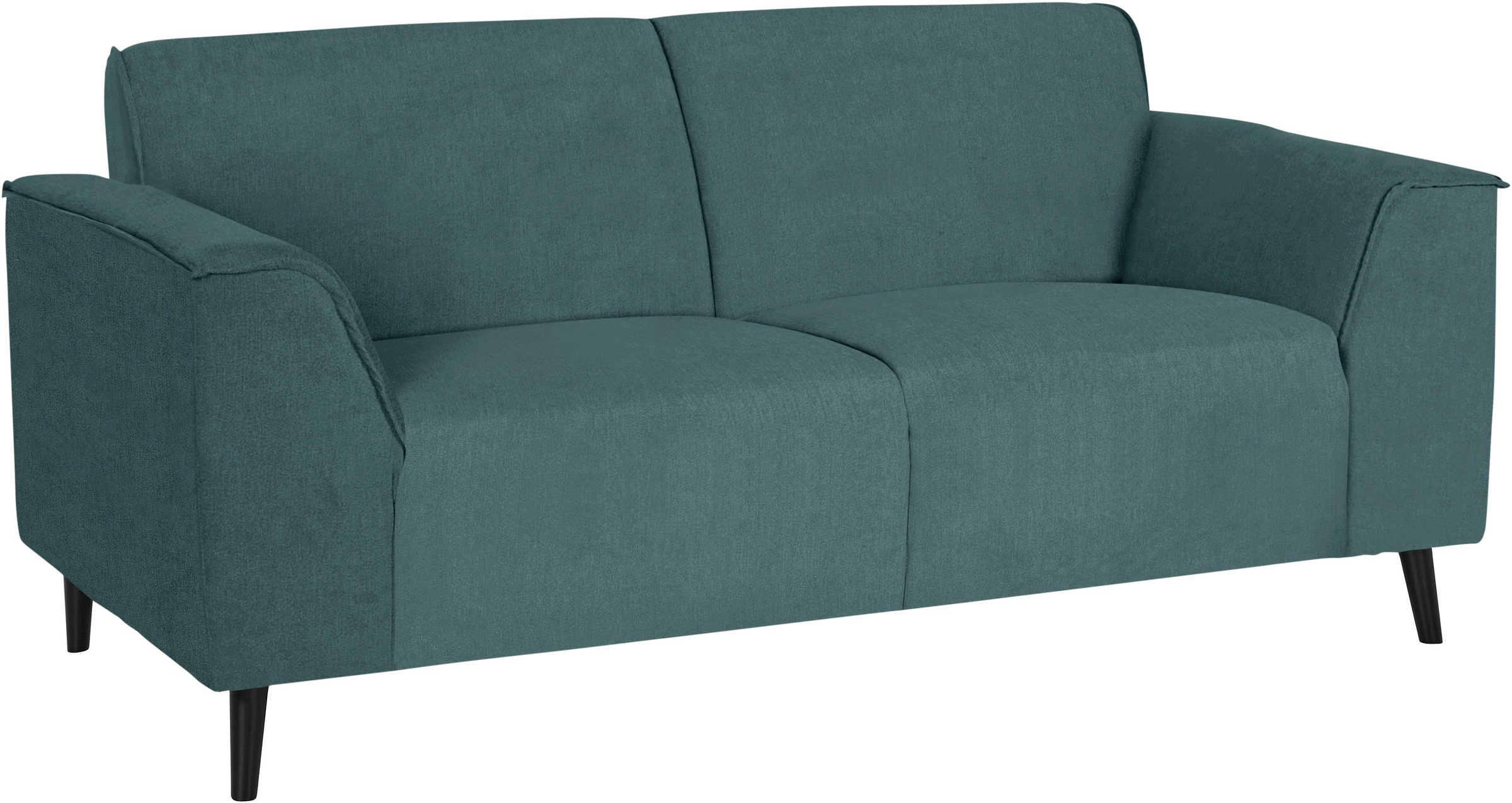 DOMO collection 2-Sitzer "Amora moderne Formensprache, tolle Verarbeitungsdetails, komfortabel" mit Federkern, Fußhöhe passend für gängige Saugroboter