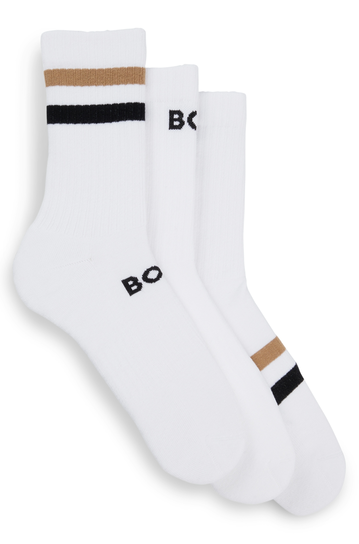 BOSS Freizeitsocken, mit Streifen und/ oder BOSS Logoschriftzug