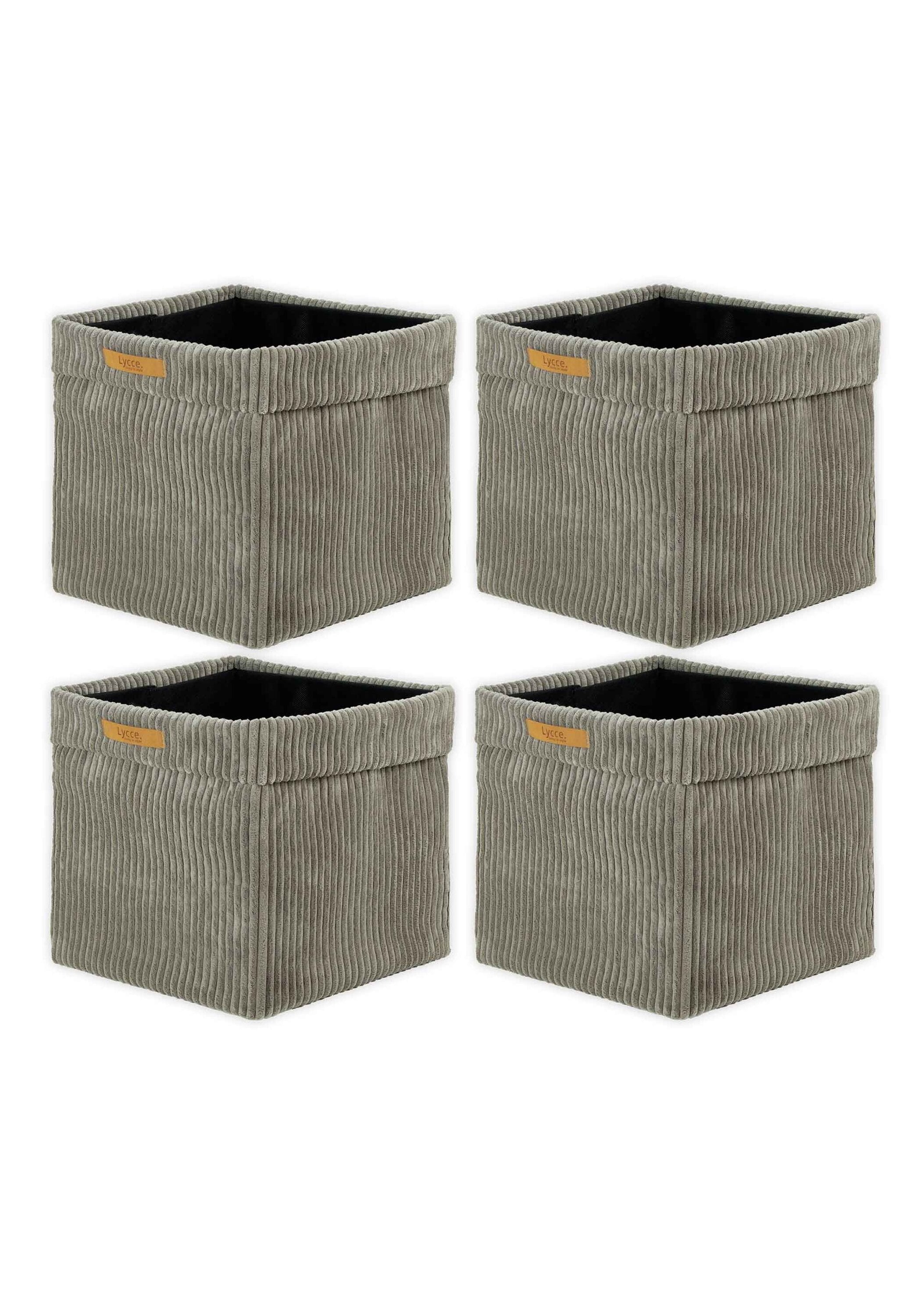 Lycce Aufbewahrungsbox "Aufbewahrungskorb Faltbare Aufbewahrungsbox Cord 4P 4er Pack"