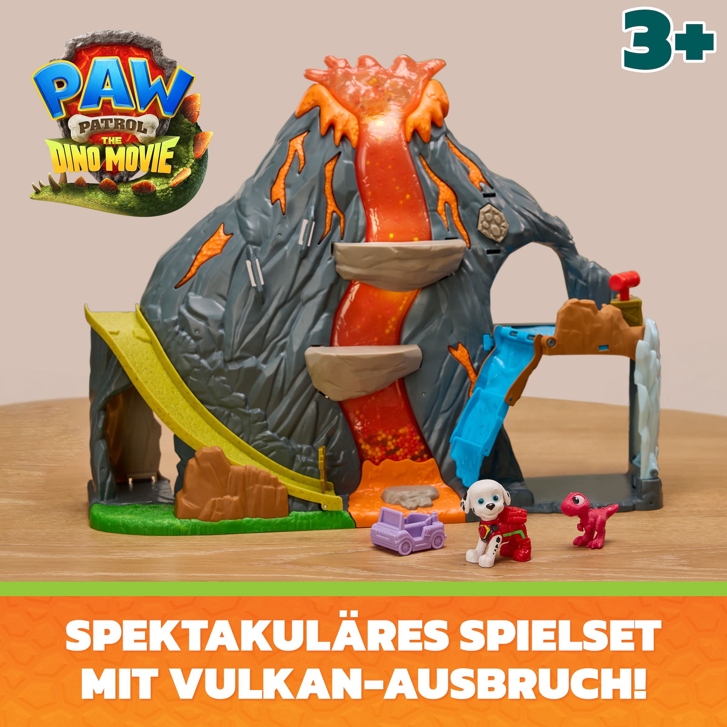 Spin Master Spielwelt »PAW Patrol: Der Dino Film, Super-Lava-Blast Vulkan-Spielset« mit Licht- & Soundeffekten