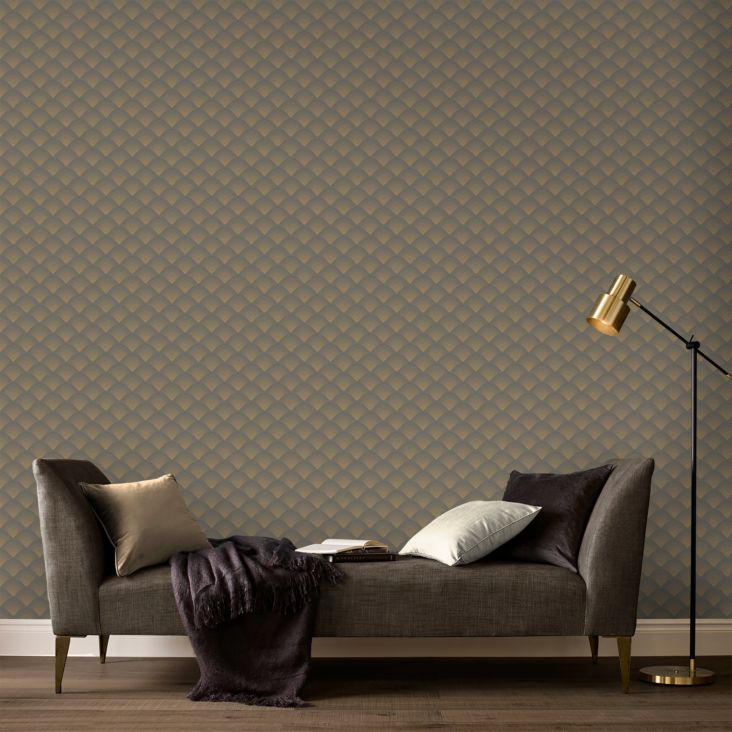 Superfresco Easy Vliestapete »Rodeo«, geometrisch, Antrazhit - 10mx52cm