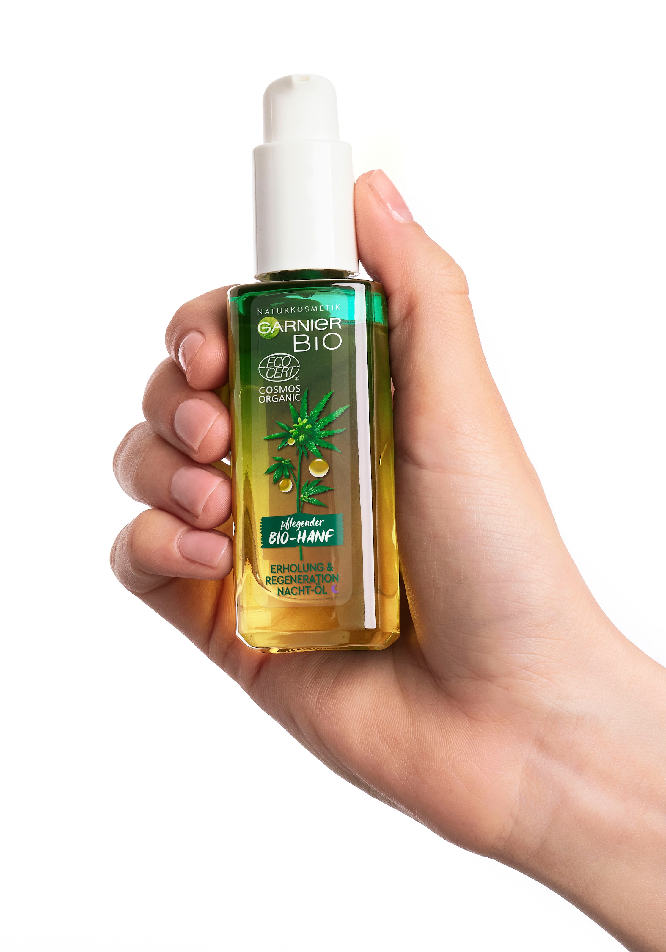 GARNIER Gesichtsöl »Bio-Hanf Erholung & Regeneration Nacht-Öl«, mit hoher Wirksamkeit