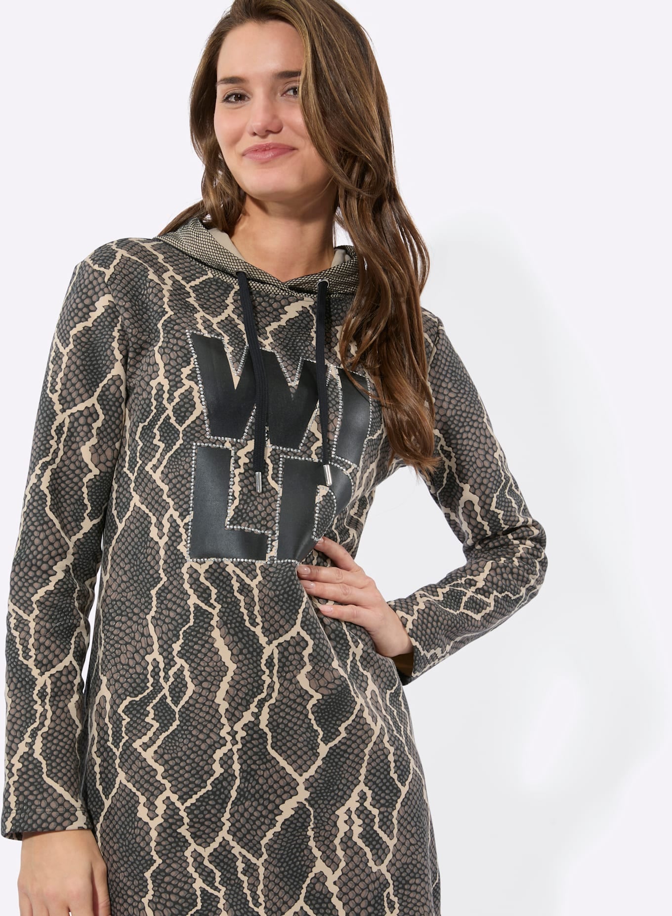 Inspirationen Sweatkleid »Druck-Kleid«