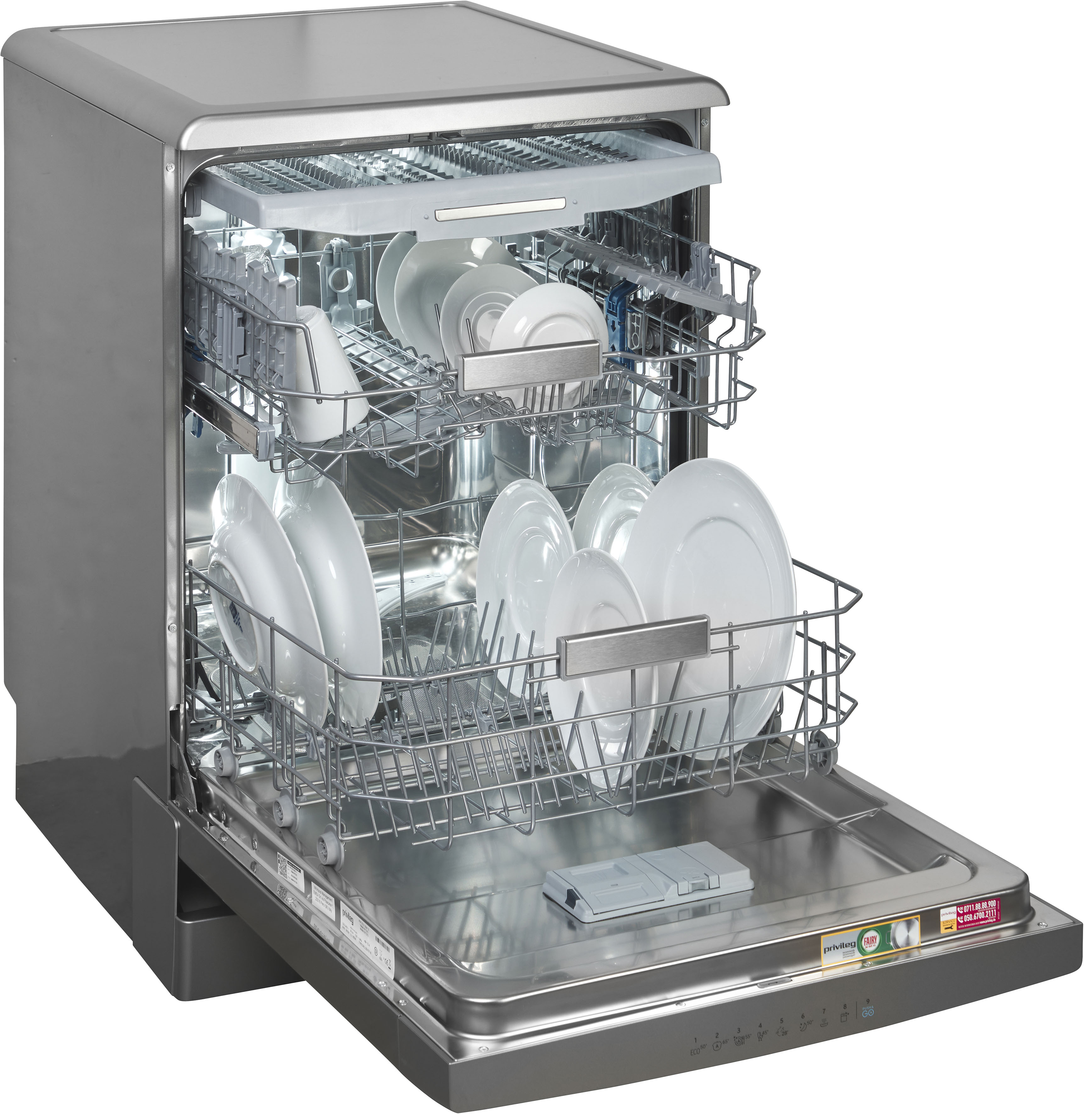 Thumbnail - Privileg Standgeschirrspüler "P0F ECO D541 S" 14 Maßgedecke 14 Maßgedecke, Fast&Clean 28’ – effektive Reinigung in 28 Mi...