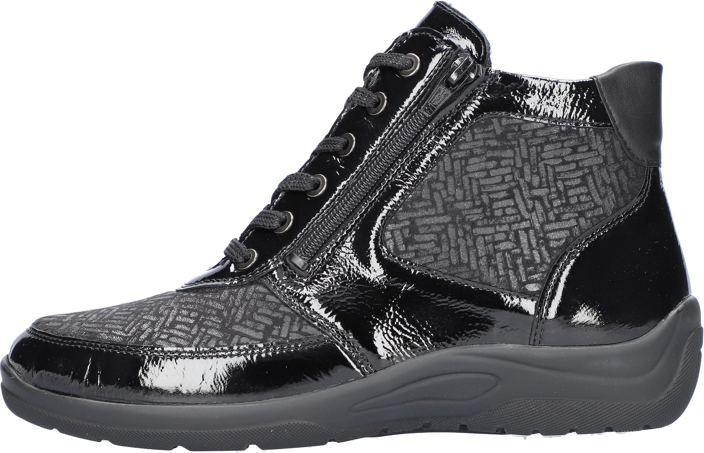 Waldläufer Schnürboots »HESNA-Soft«, Bequemschuh, High Top Sneaker in Komfortweite H (=sehr weit)