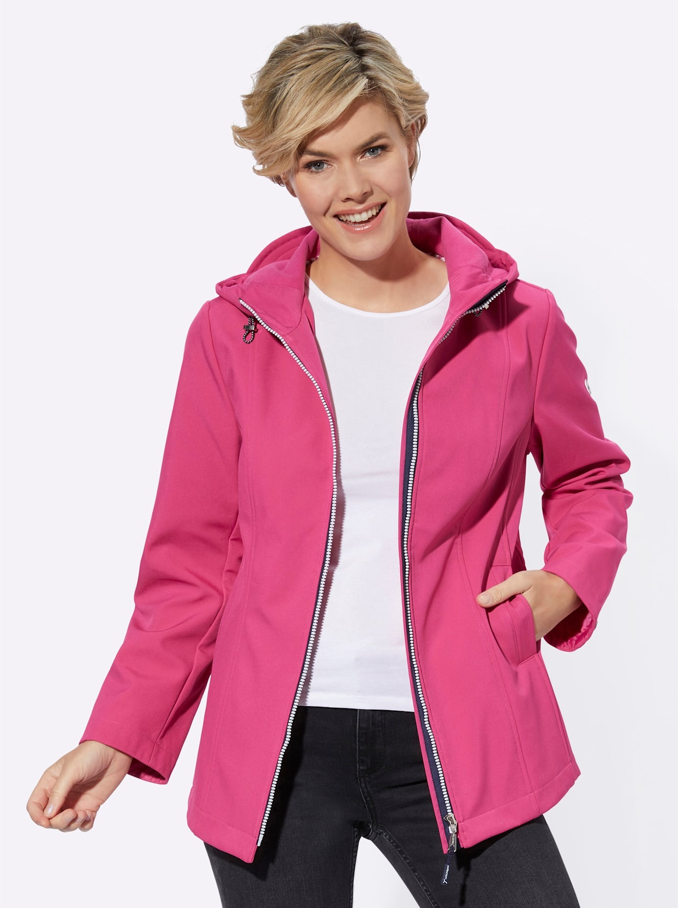 Casual Looks Softshelljacke, mit Kapuze