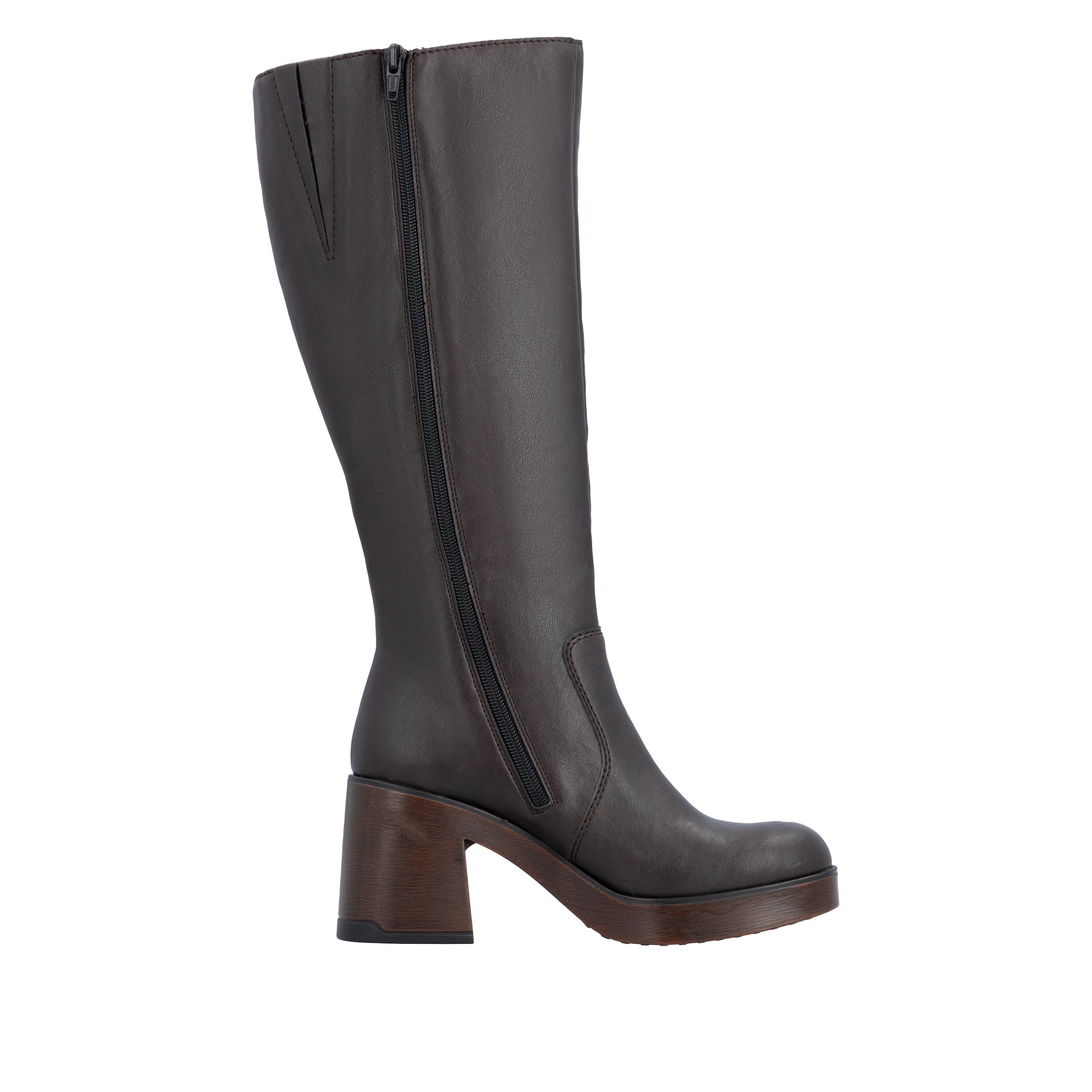Rieker Stiefel  Langschaftstiefel mit weicher Innensohle, Blockabsatz