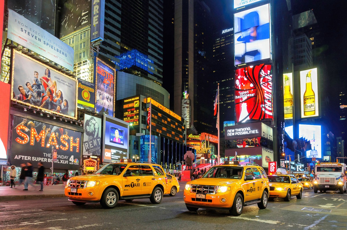 Papermoon Fototapete »New York Taxis«