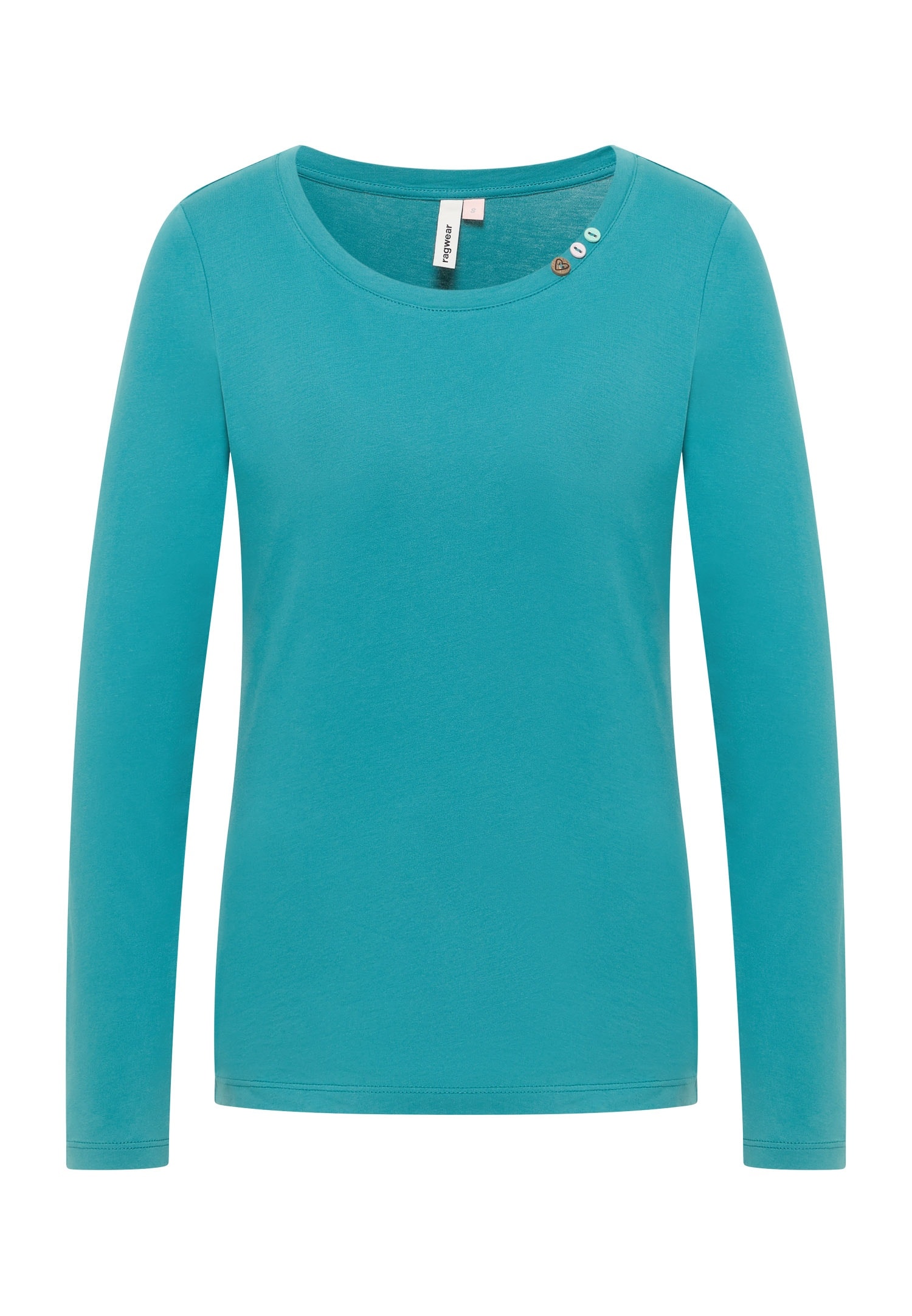 Ragwear Langarmshirt »FLLORAH LONG GOTS« Bestseller aus Single Jersey mit softem Finish und Knöpfen