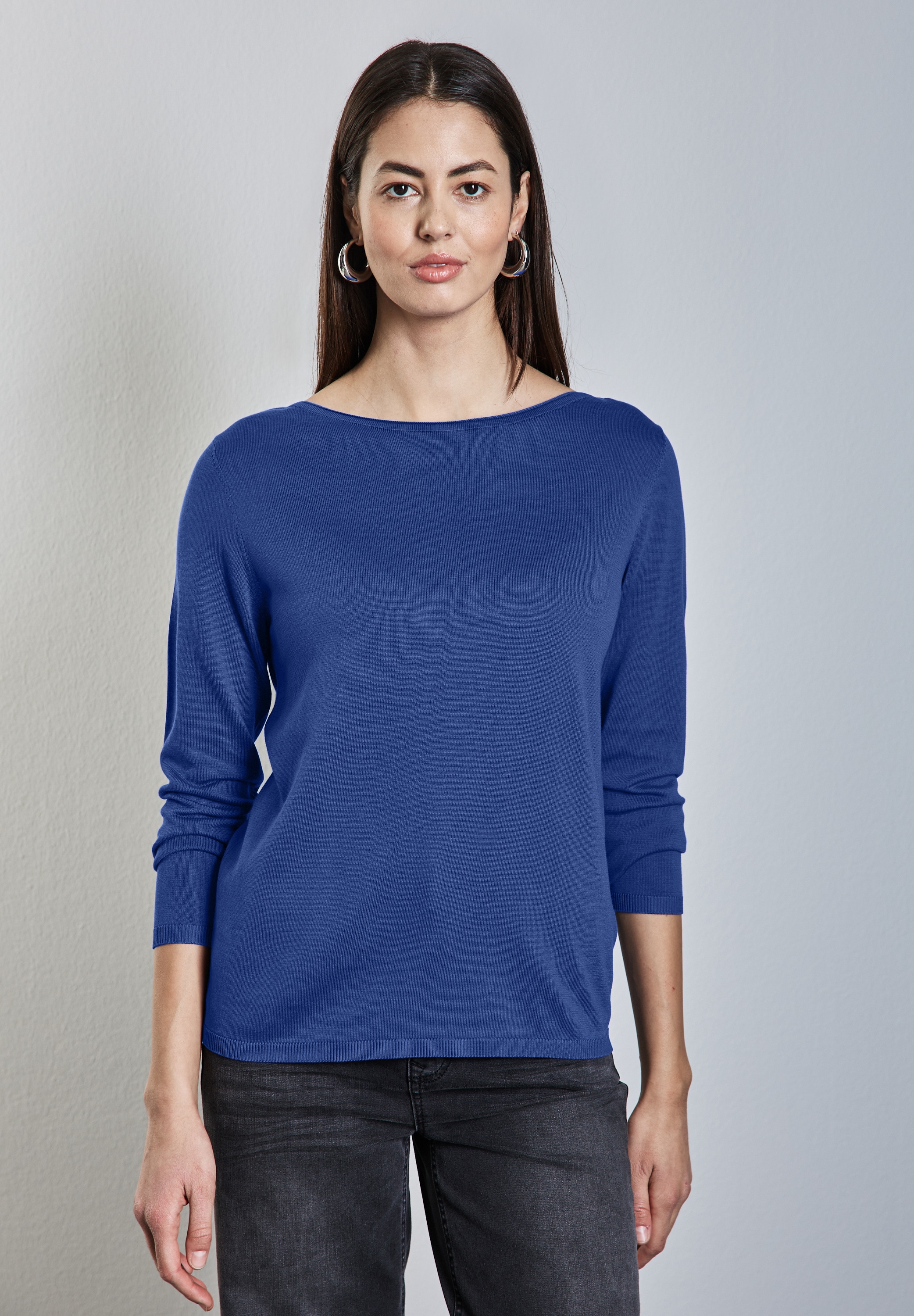 STREET ONE Strickpullover, mit U-Boot-Ausschnitt