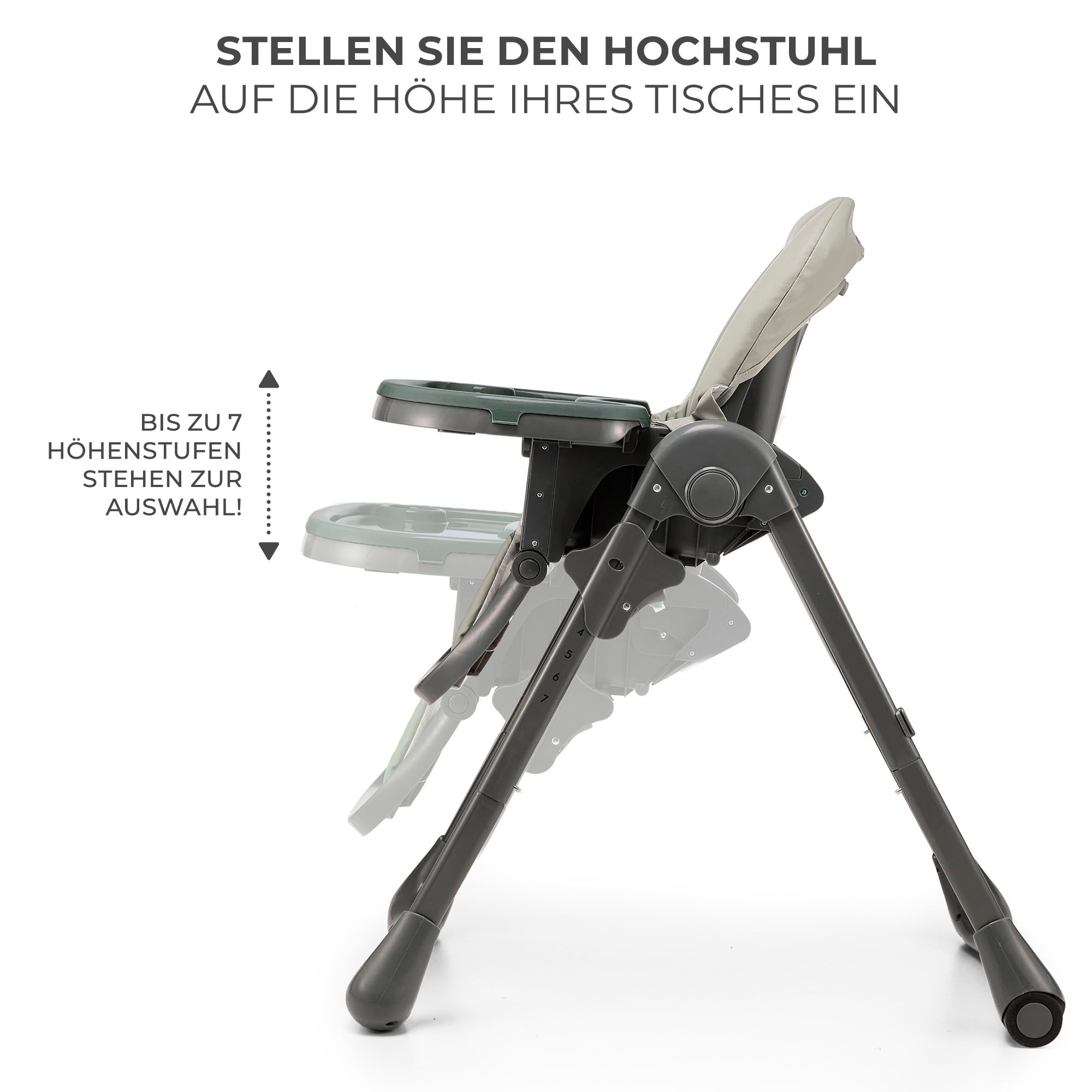 Kinderkraft Hochstuhl »TUMMIE«, mit Liegefunktion