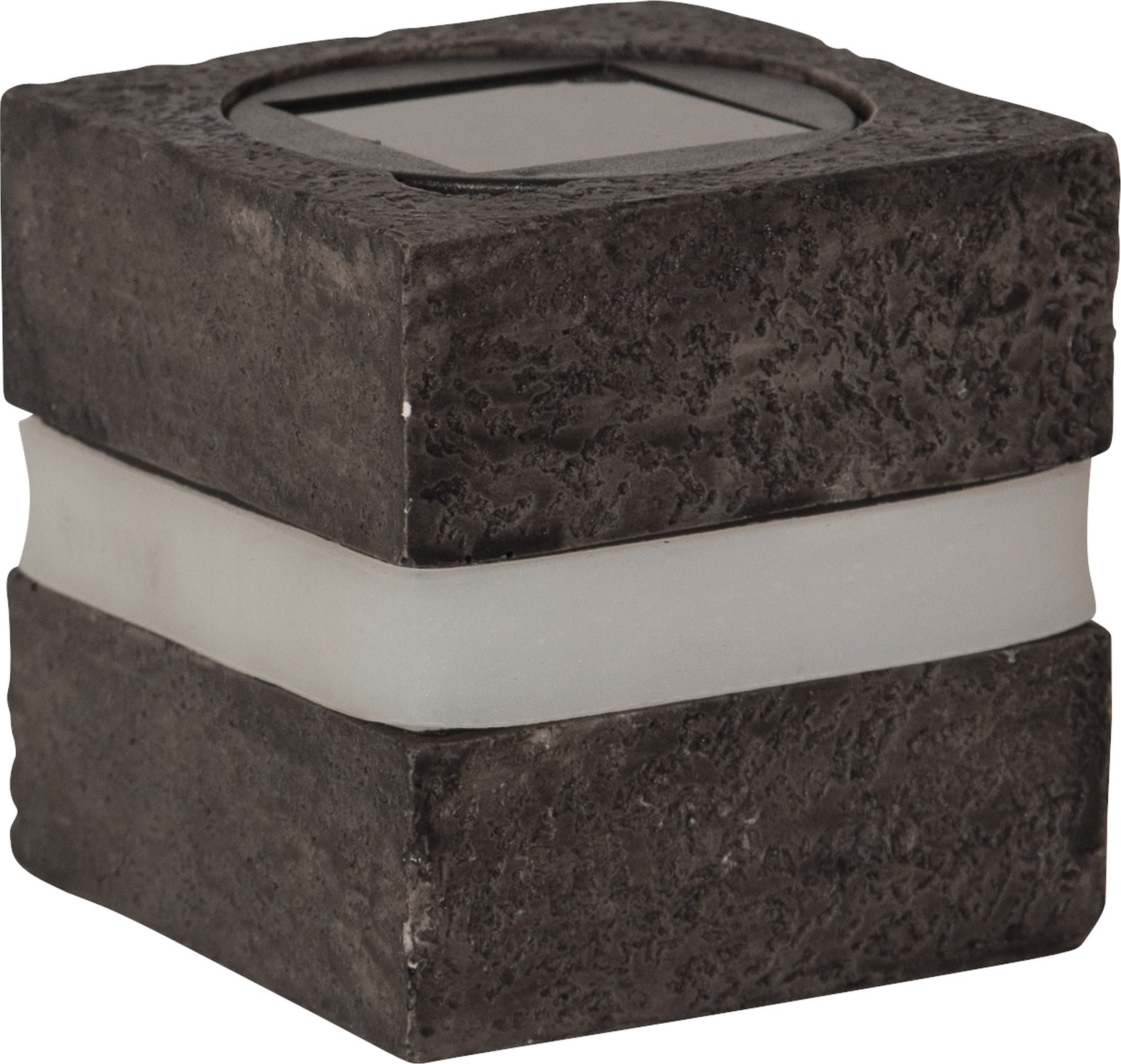 Parforce Traditional Hunting LED Solarleuchte »Solar-Dekoration Stonecube« LED-Board 1 Stk. Warmweiß 2er-Set Solar-Leuchtsteine, Steinoptik, Dämmerungssensor
