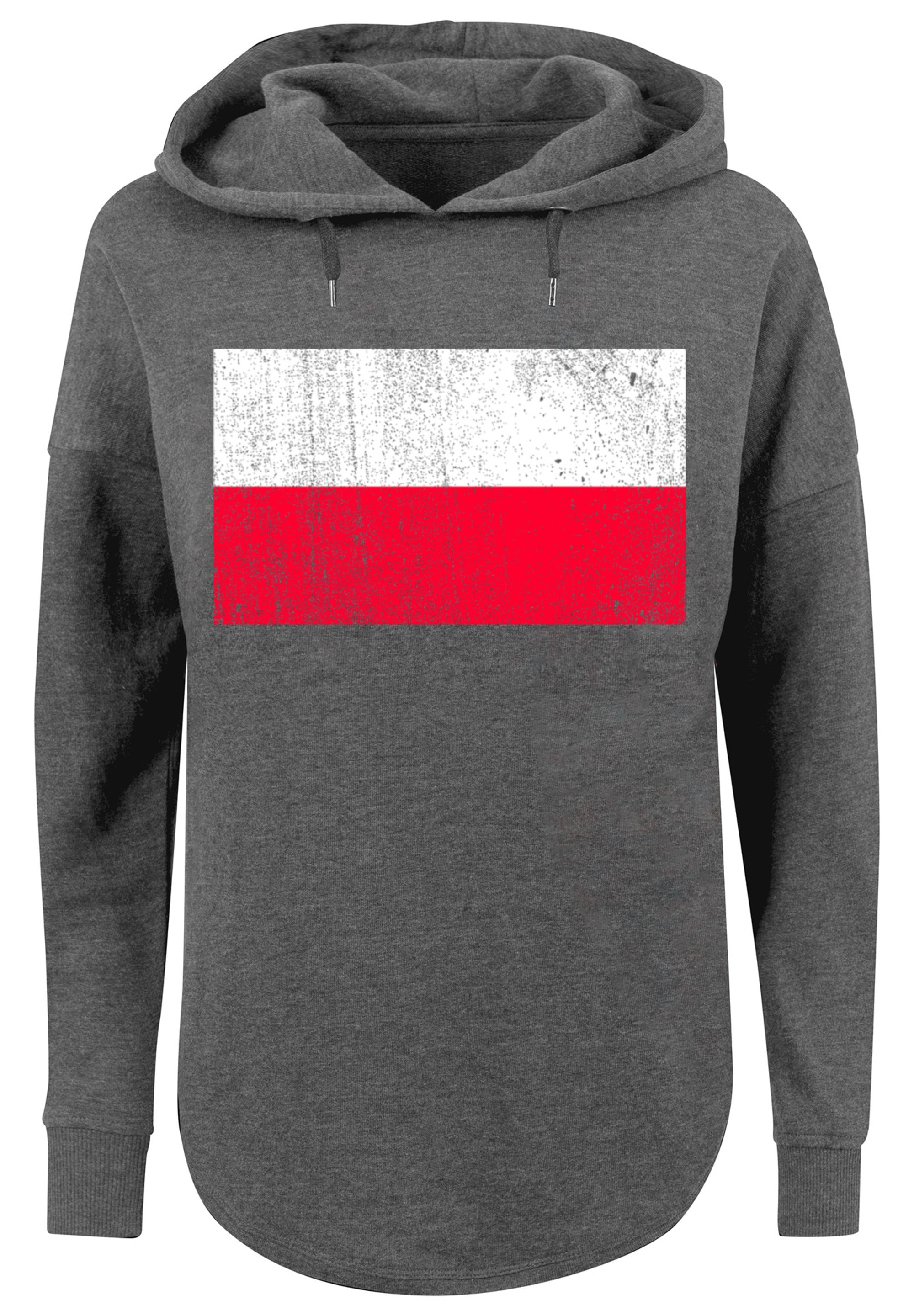 F4NT4STIC Kapuzenpullover "Poland Polen Flagge distressed", Print günstig online kaufen