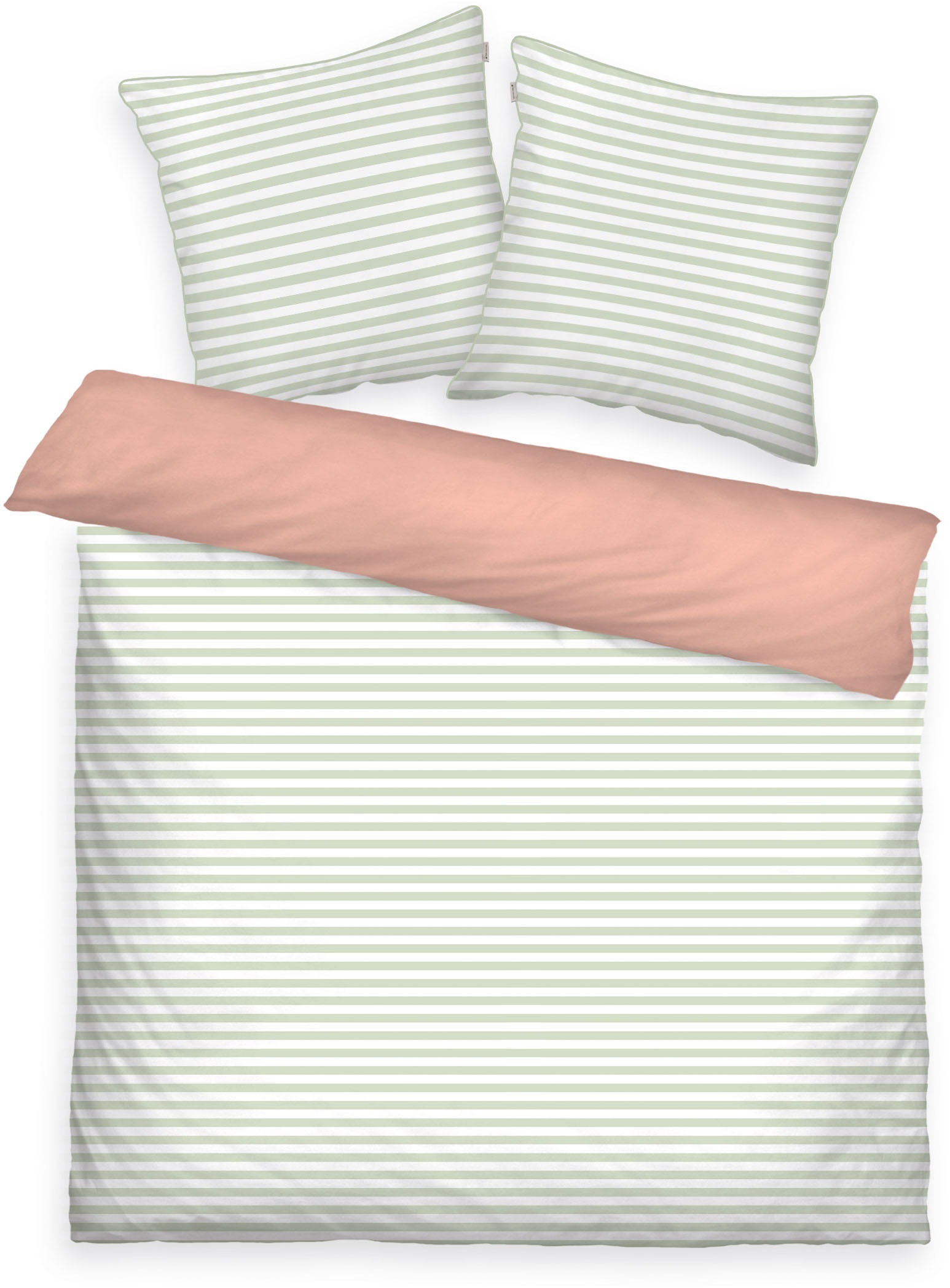 TOM TAILOR HOME Babybettwäsche »TWO-TONE SOLID COLORS in Gr. 100x135cm«, new bedroom, farbige Paspel am Kissen