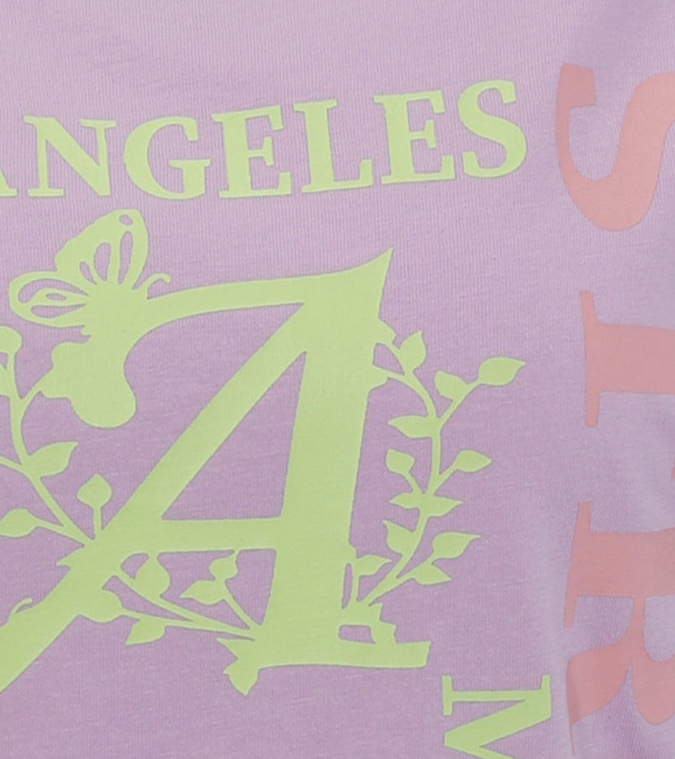 Aniston CASUAL T-Shirt, mit farbharmonischen Frontprint aus Foliendruck