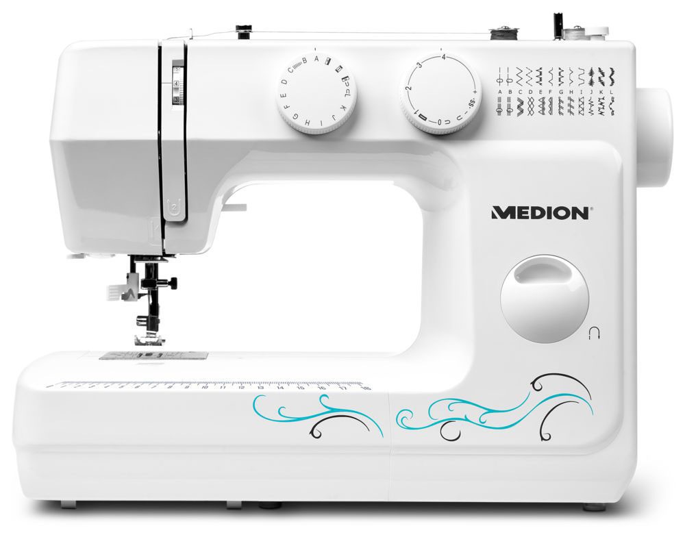 Medion Freiarm-Nähmaschine "(MD 18205), 60 Stichmuster, Freiarmnähmen, 60 W günstig online kaufen