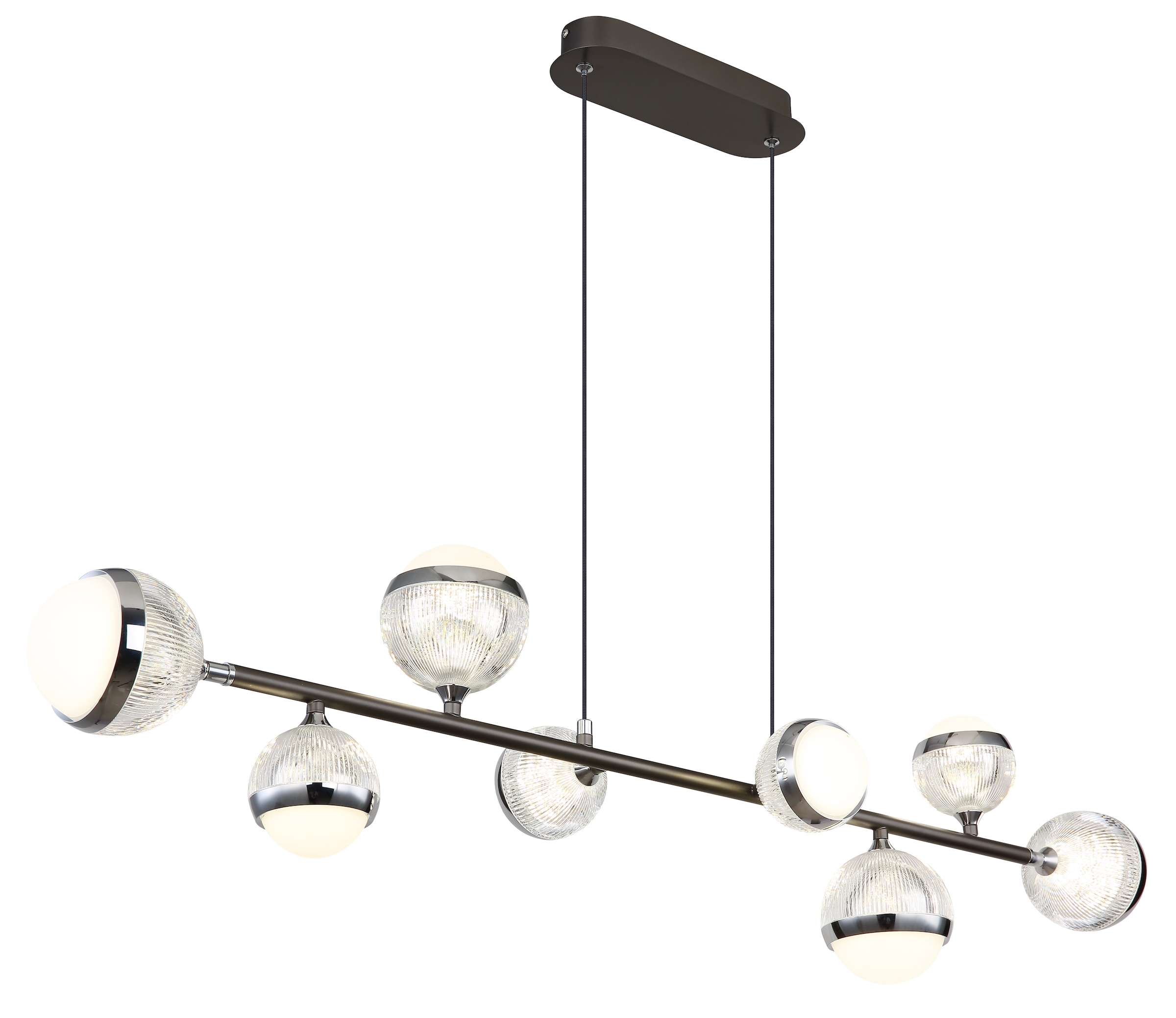 GLOBO LIGHTING LED Pendelleuchte »UNTSY«, Leuchtmittel LED-Modul | LED fest integriert, Hängelampe/Hängeleuchte/Wohnzimmer/Esstisch/elegant