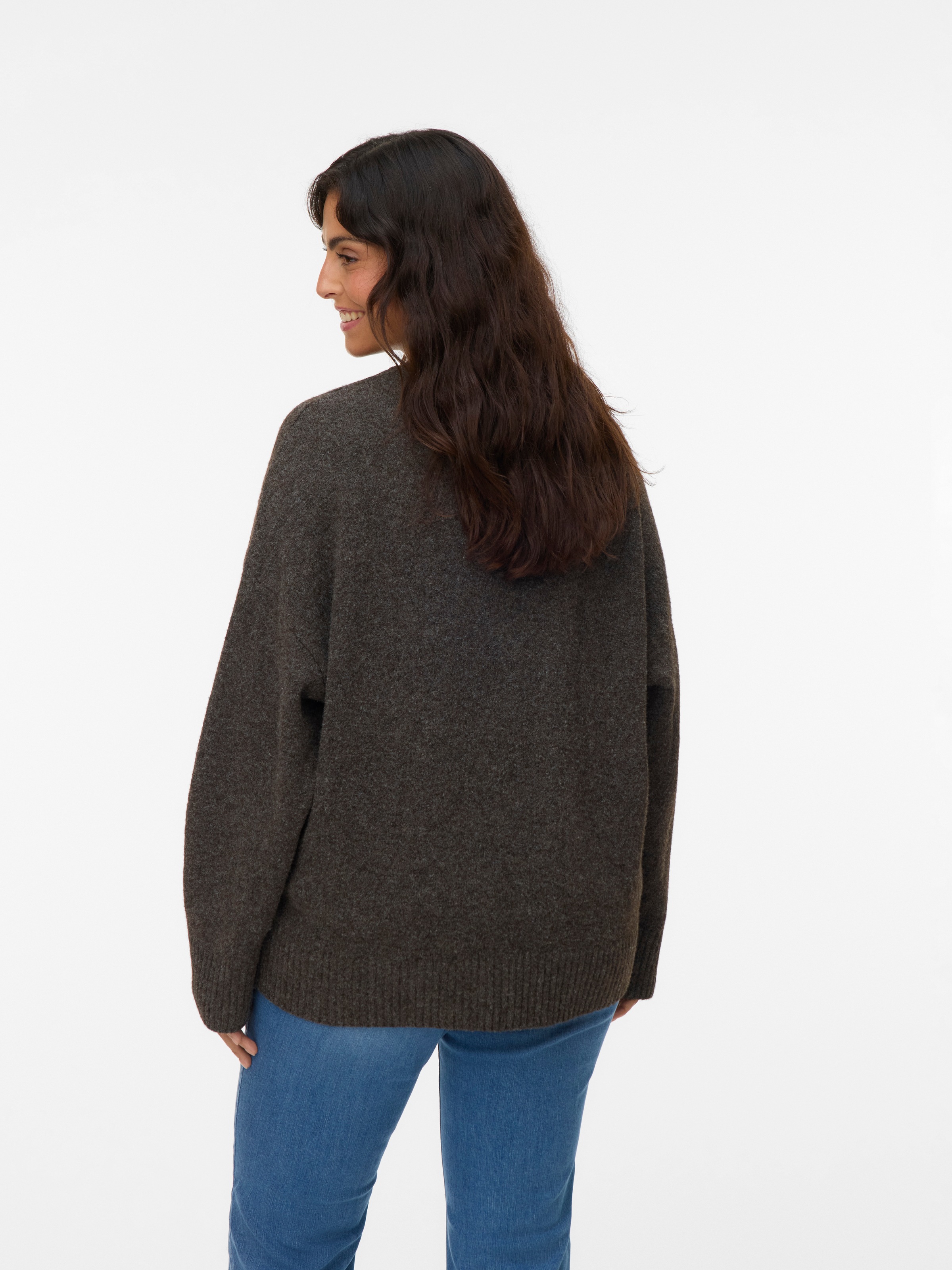 Vero Moda Curve Strickpullover "VMCBOOM LS O-NECK PULLOVER GA NOOS CUR" günstig online kaufen