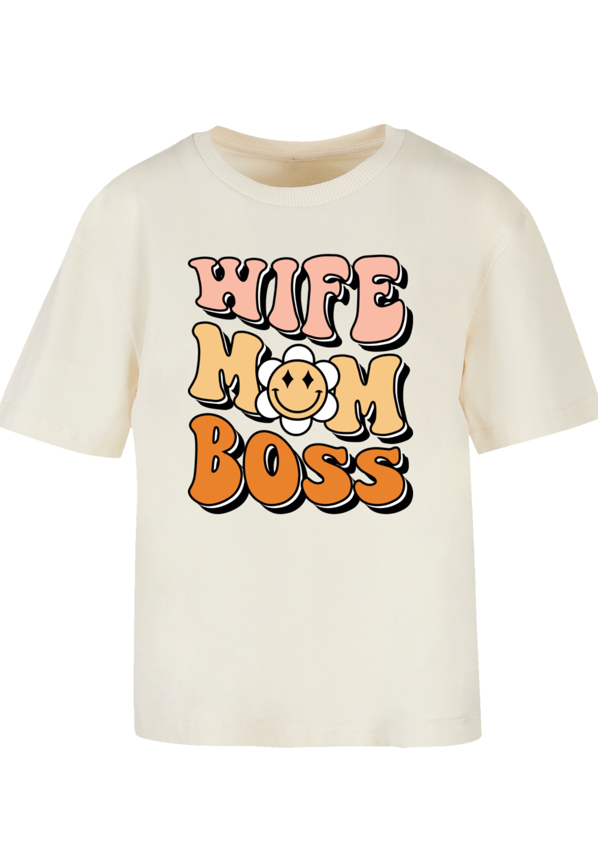 F4NT4STIC T-Shirt "Wife Mom Boss Empowering Message", Premium Qualität günstig online kaufen