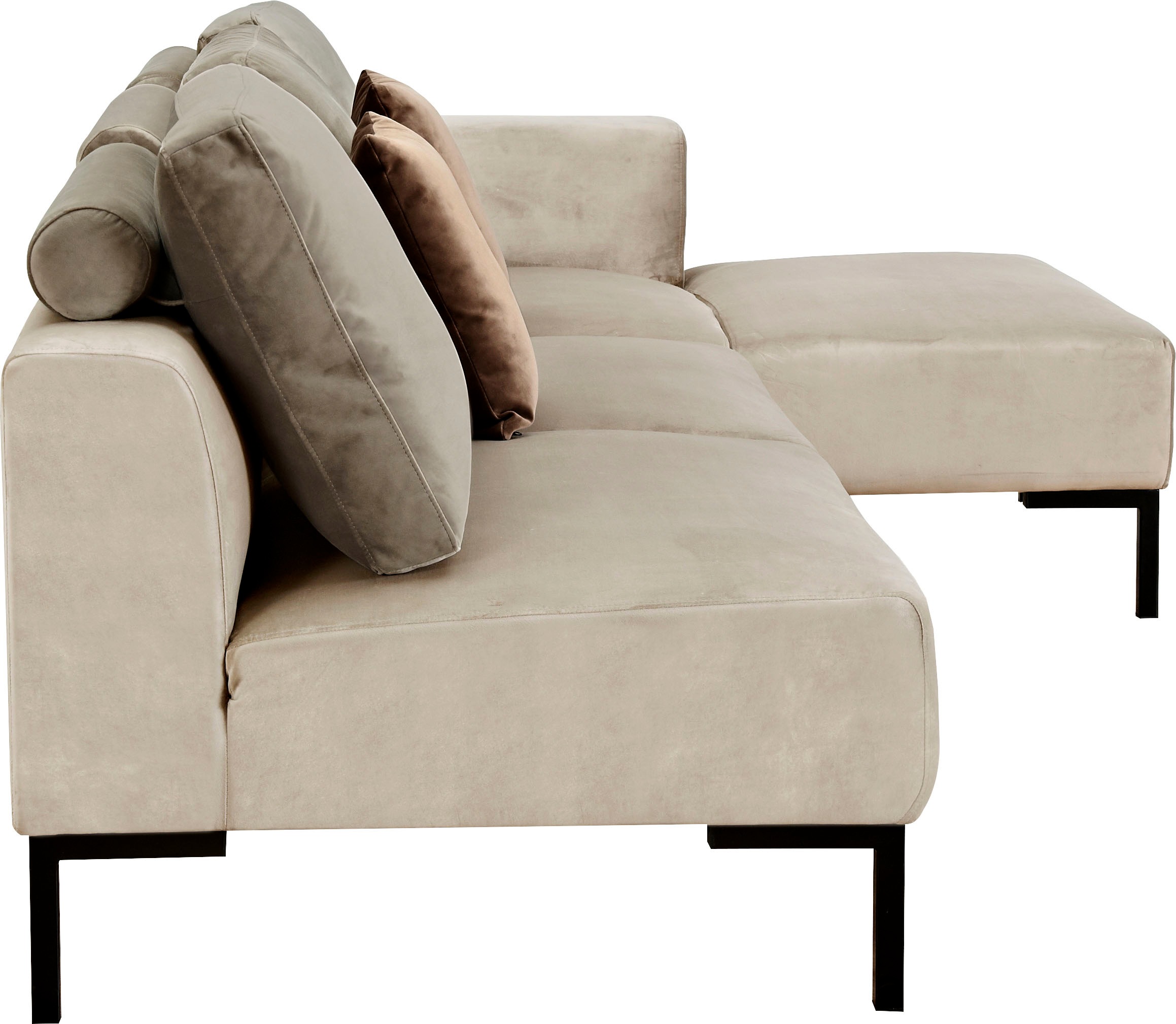 ATLANTIC home collection Ecksofa »L-Form«, mit Federkern