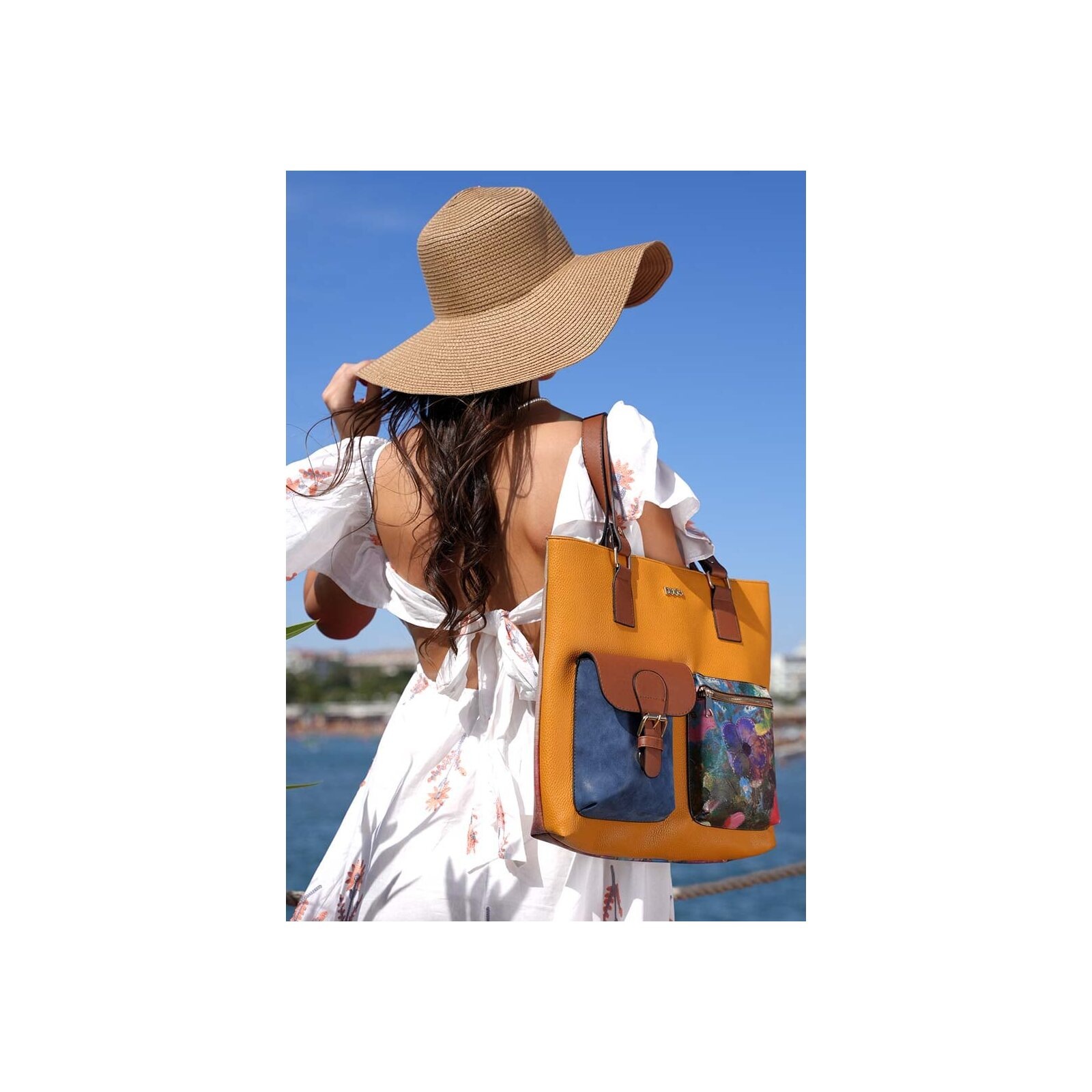 DOGO Umhängetasche »Multi Pocket Bag Full Of Hope Damen Handtaschen (Fashion) /«, Vegan