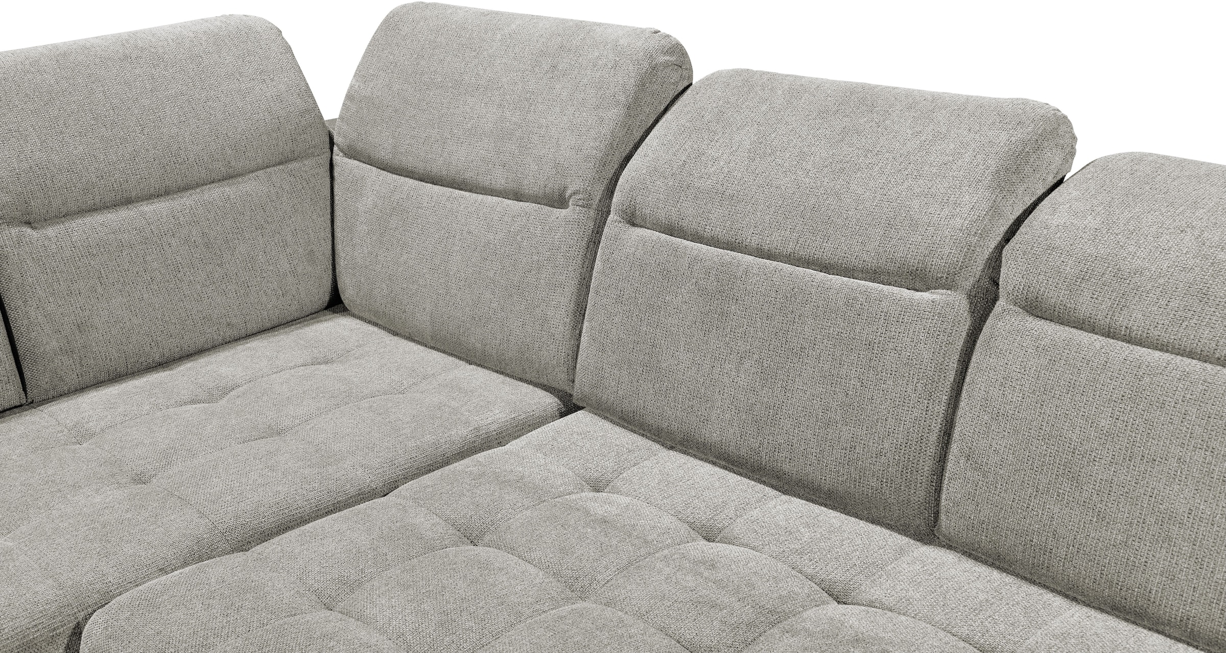 ED EXCITING DESIGN Ecksofa »Rockdale L-Form mit Bettfunktion, Bettkasten«, Kopfteilverstellung, Sitztiefenverstellung & USB-Port