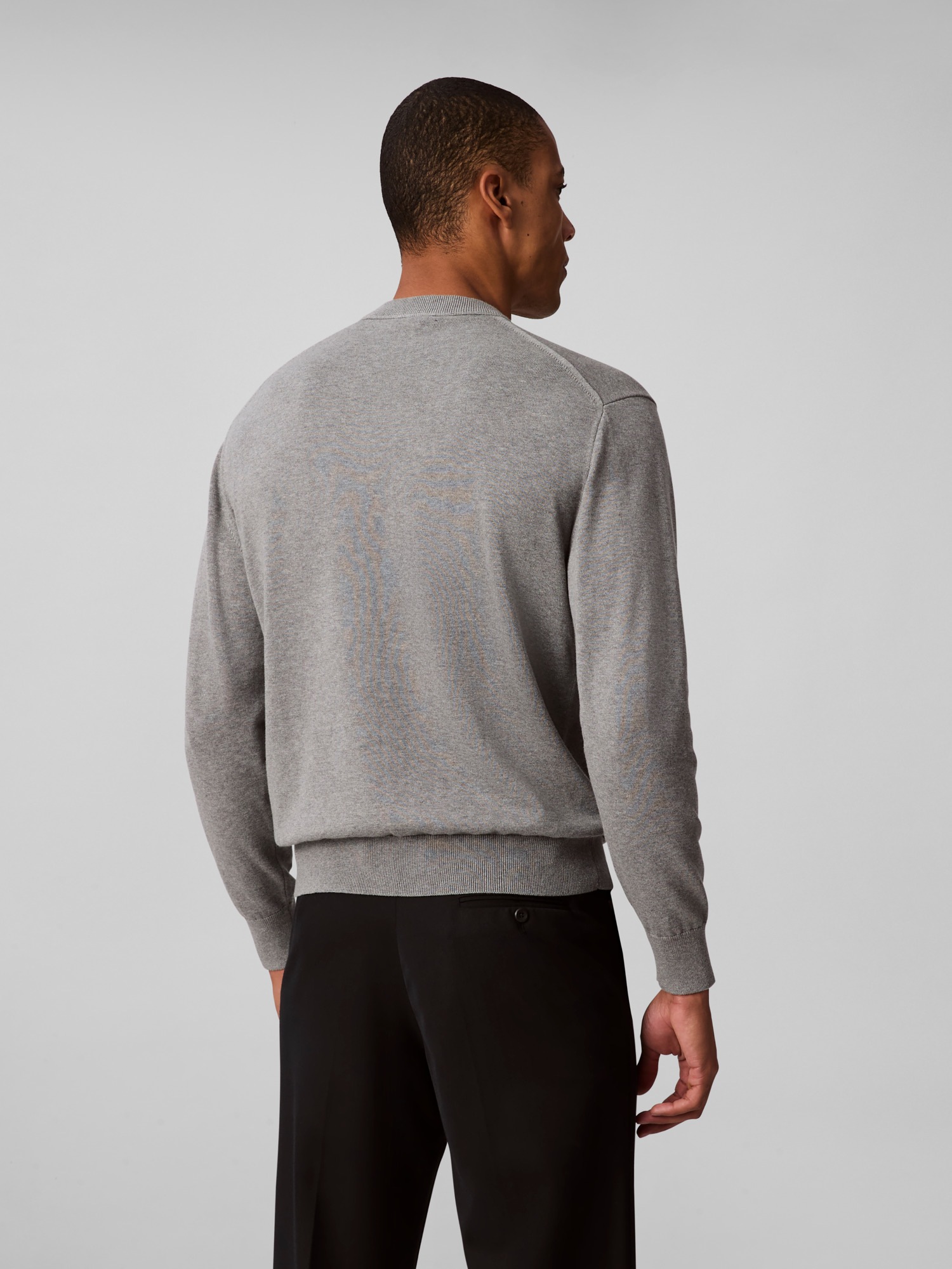 Calvin Klein Jeans Strickpullover "LS EZ COTTON CREWNK SWEATER 12GG" Mit Ru günstig online kaufen
