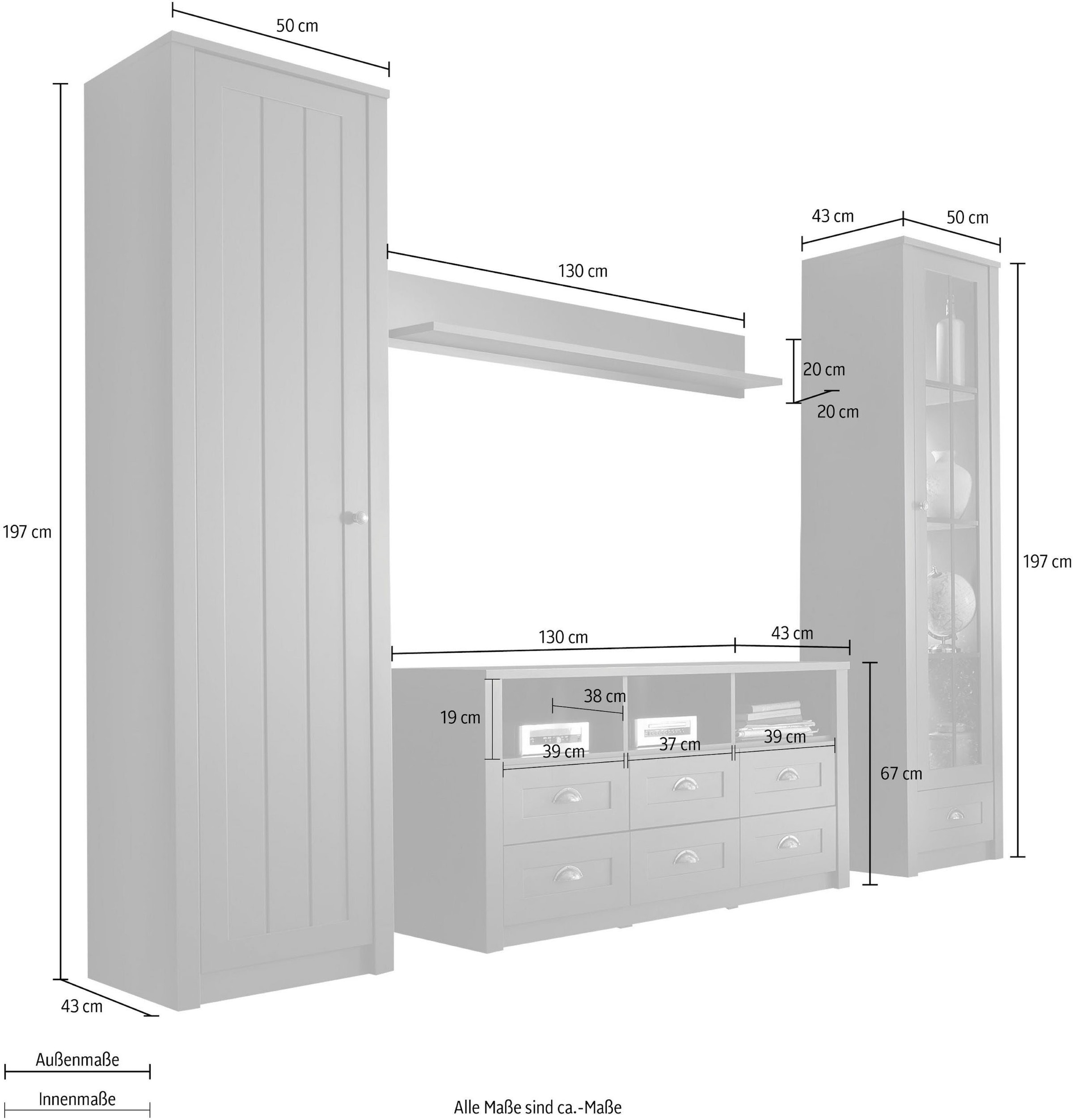 Home affaire Wohnwand »Ascot«