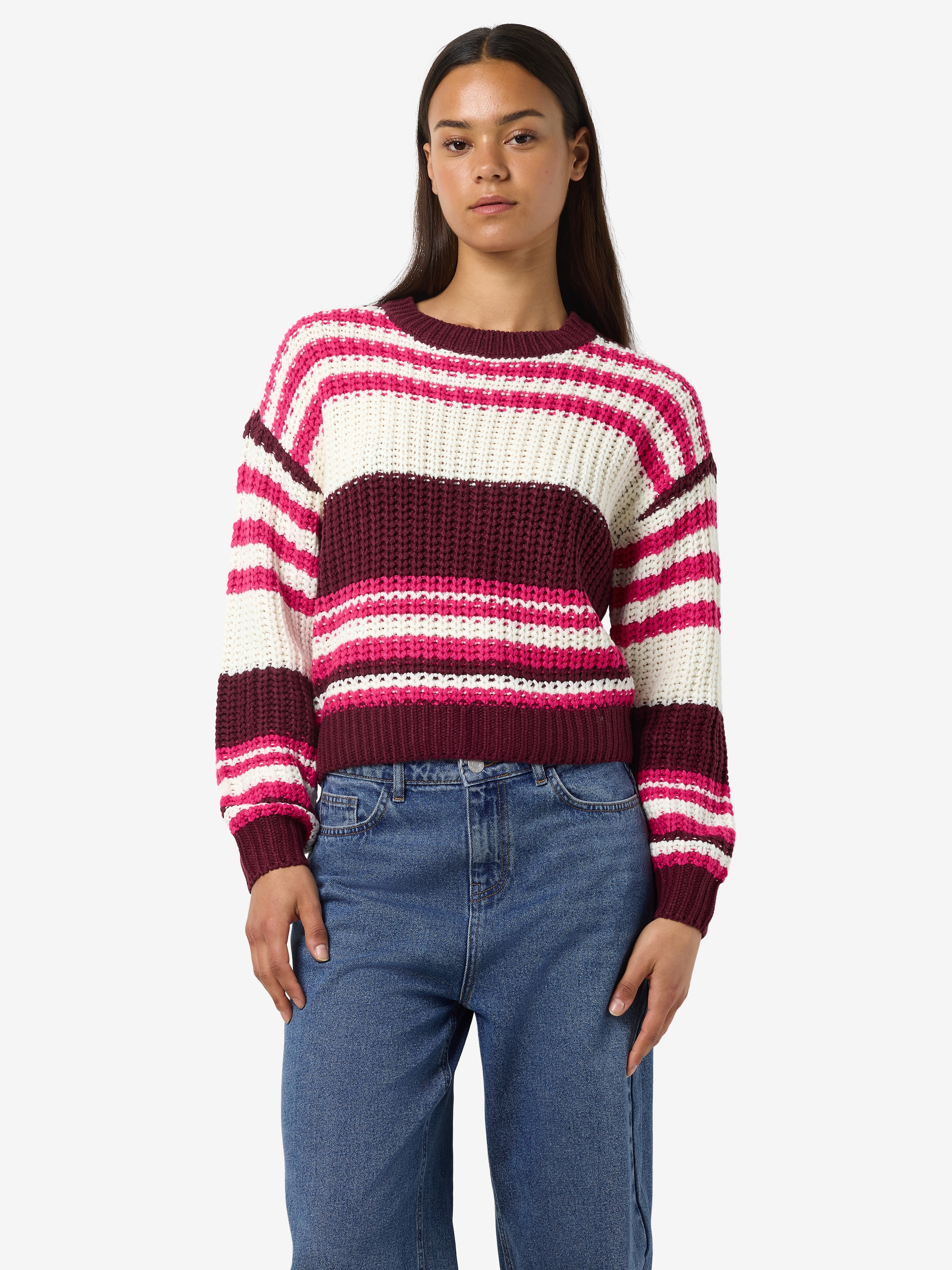 Noisy may Strickpullover "NMCHARLIE L/S O-NECK KNIT NOOS" günstig online kaufen