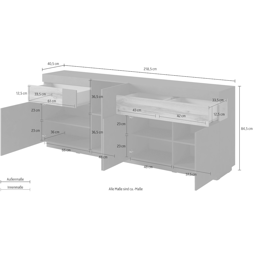 Helvetia Sideboard »SILKE«