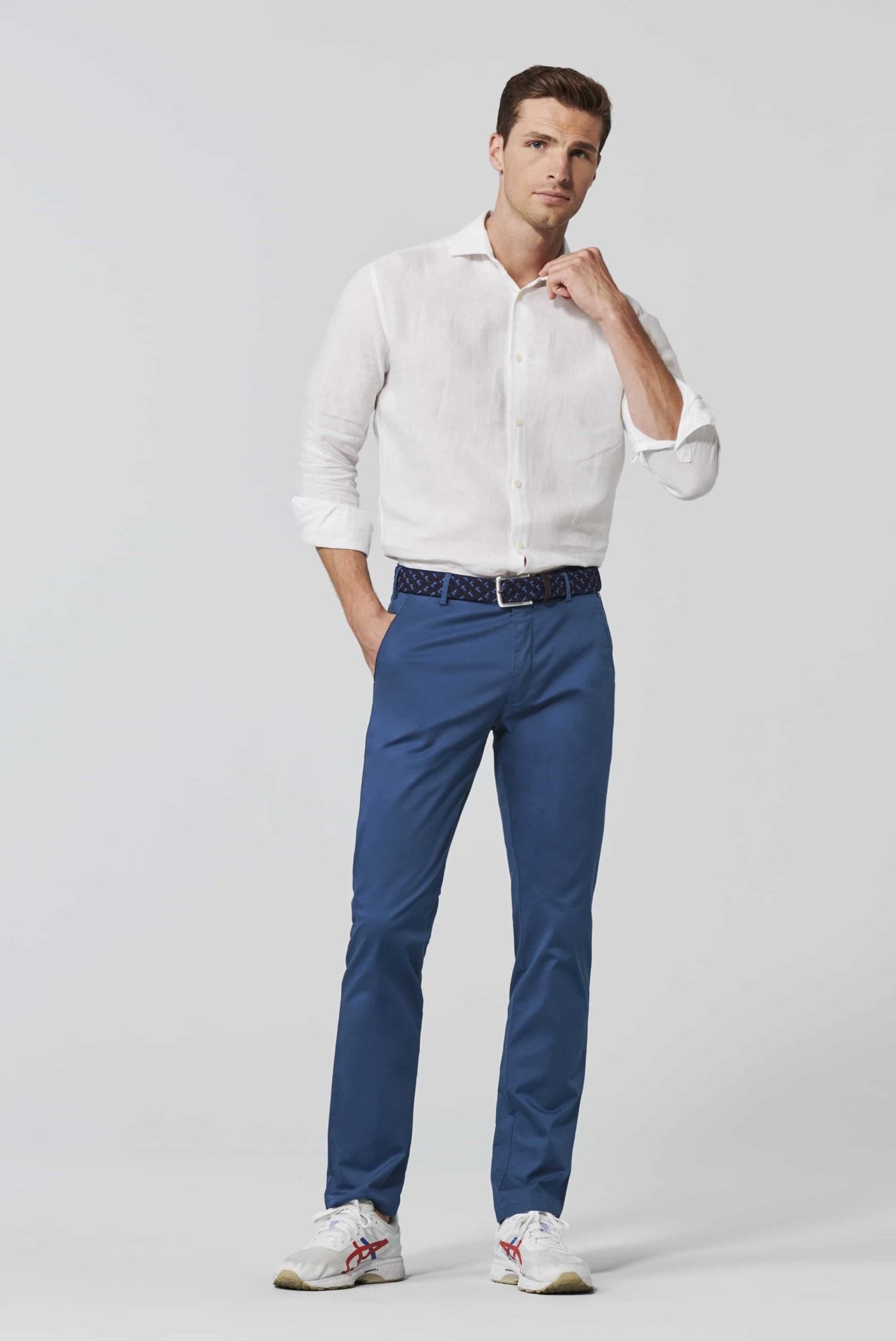 MEYER Roma 9-3001 Men Chino Blue 40 3