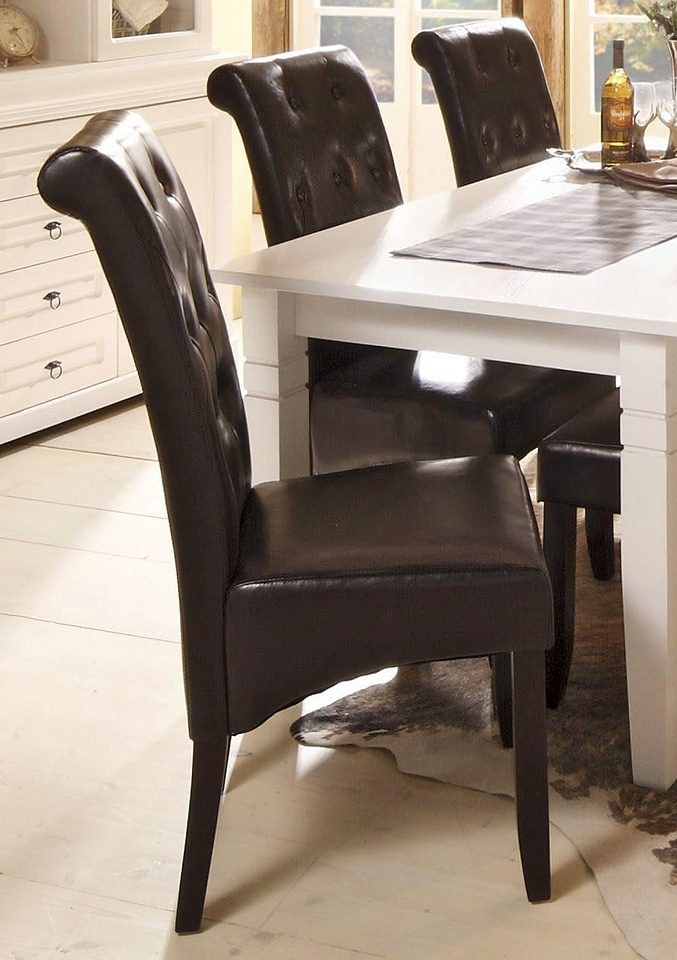 Home affaire Stuhl »Chris« (Set) 2 Stk.pflegeleichter Kunstleder Bezug, 2er, 4er oder 6er-Set, Sitzhöhe 51 cm