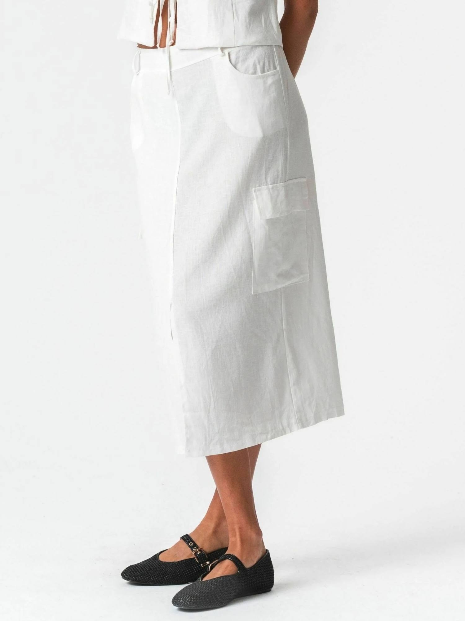 TeeShoppen "TEESHOPPEN Skirt Hør"