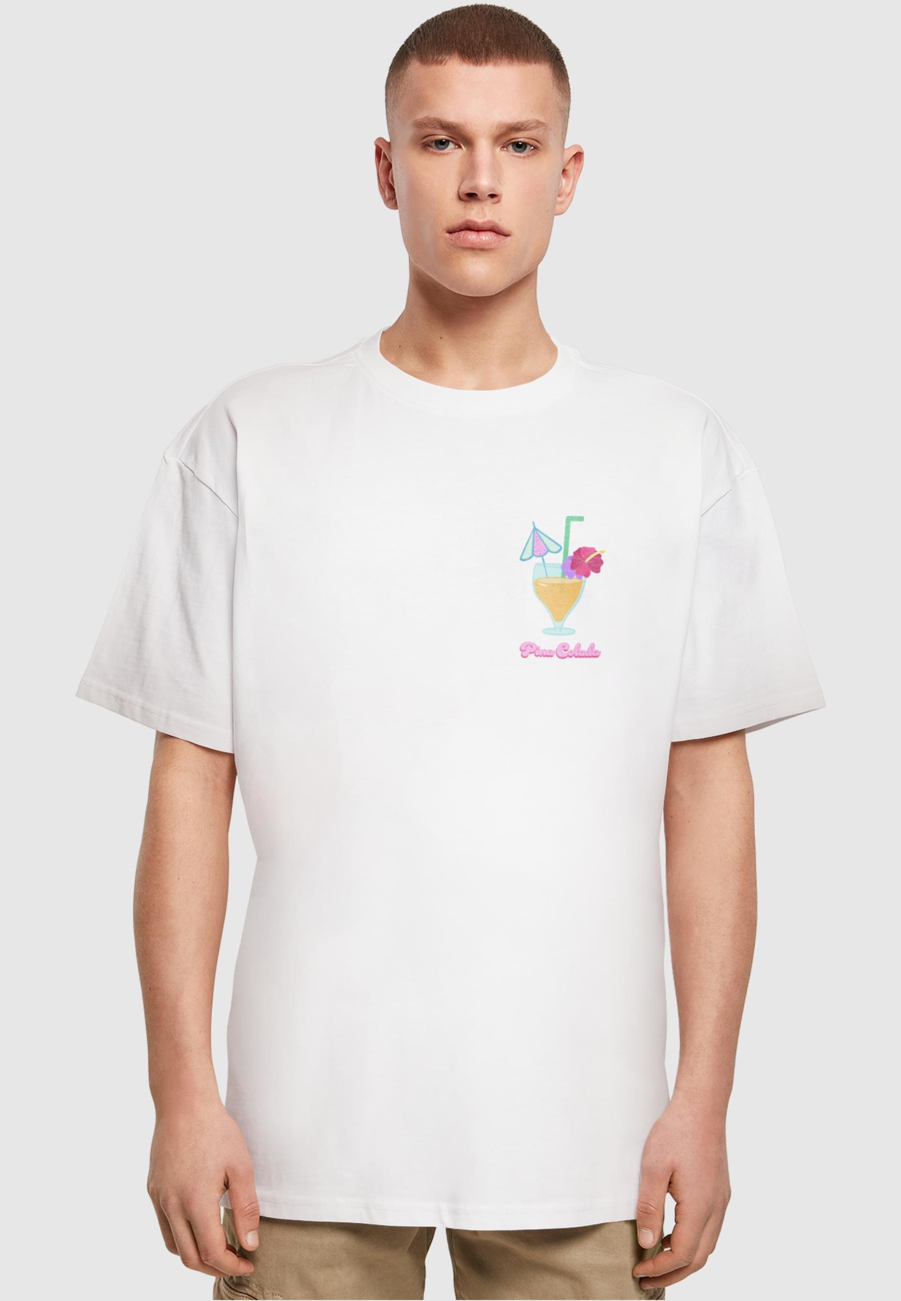 Merchcode T-Shirt »Merchcode Herren Pina Colada Heavy Oversized Tee«, (1 tlg.)