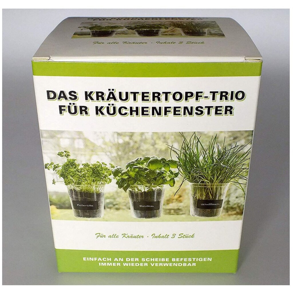 queence Kräutertopf »Kräutertöpfe-Trio«, (3 St.)