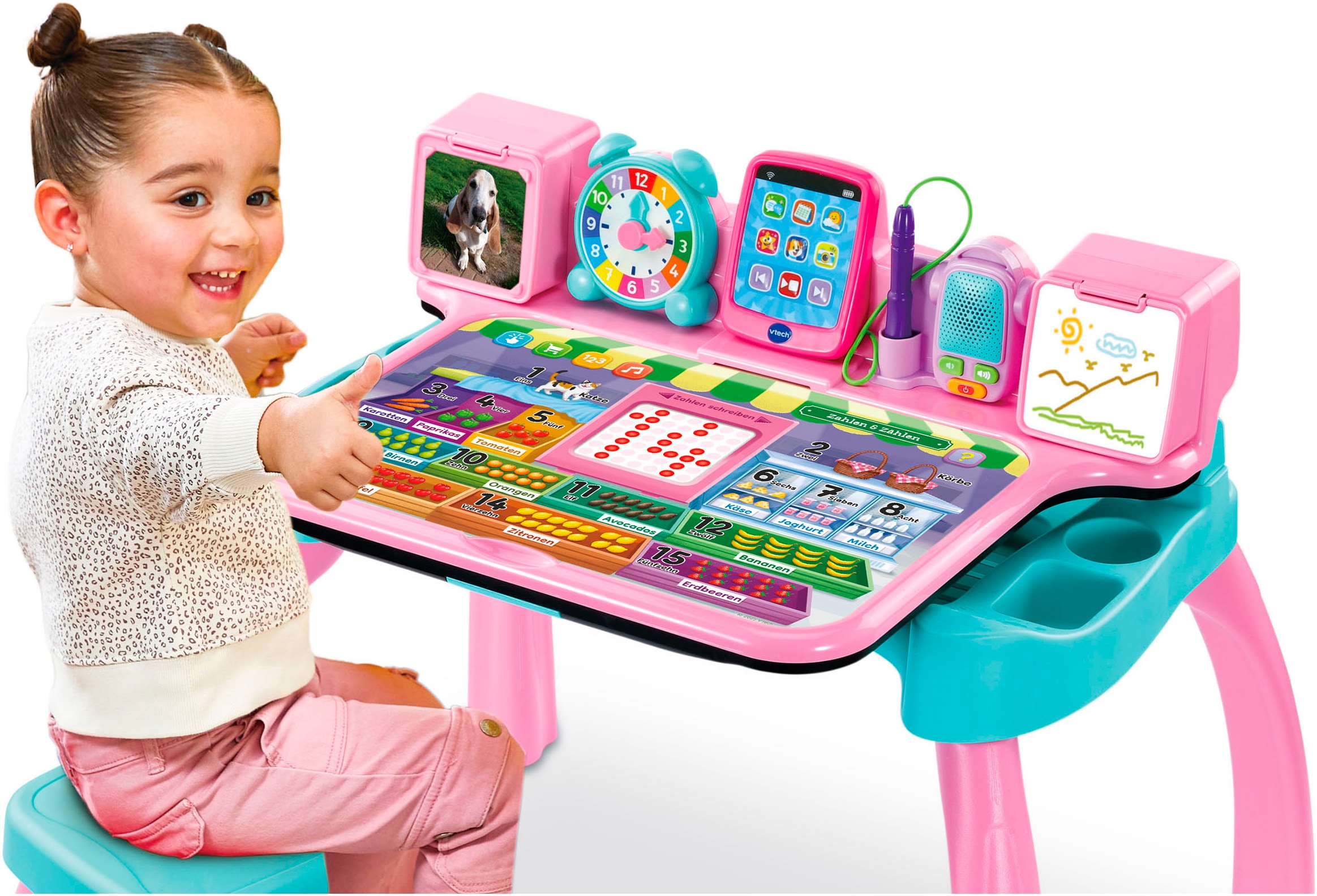 Vtech® Spieltisch »6-in-1 Magischer Schreibtisch«, mit Licht und Sound